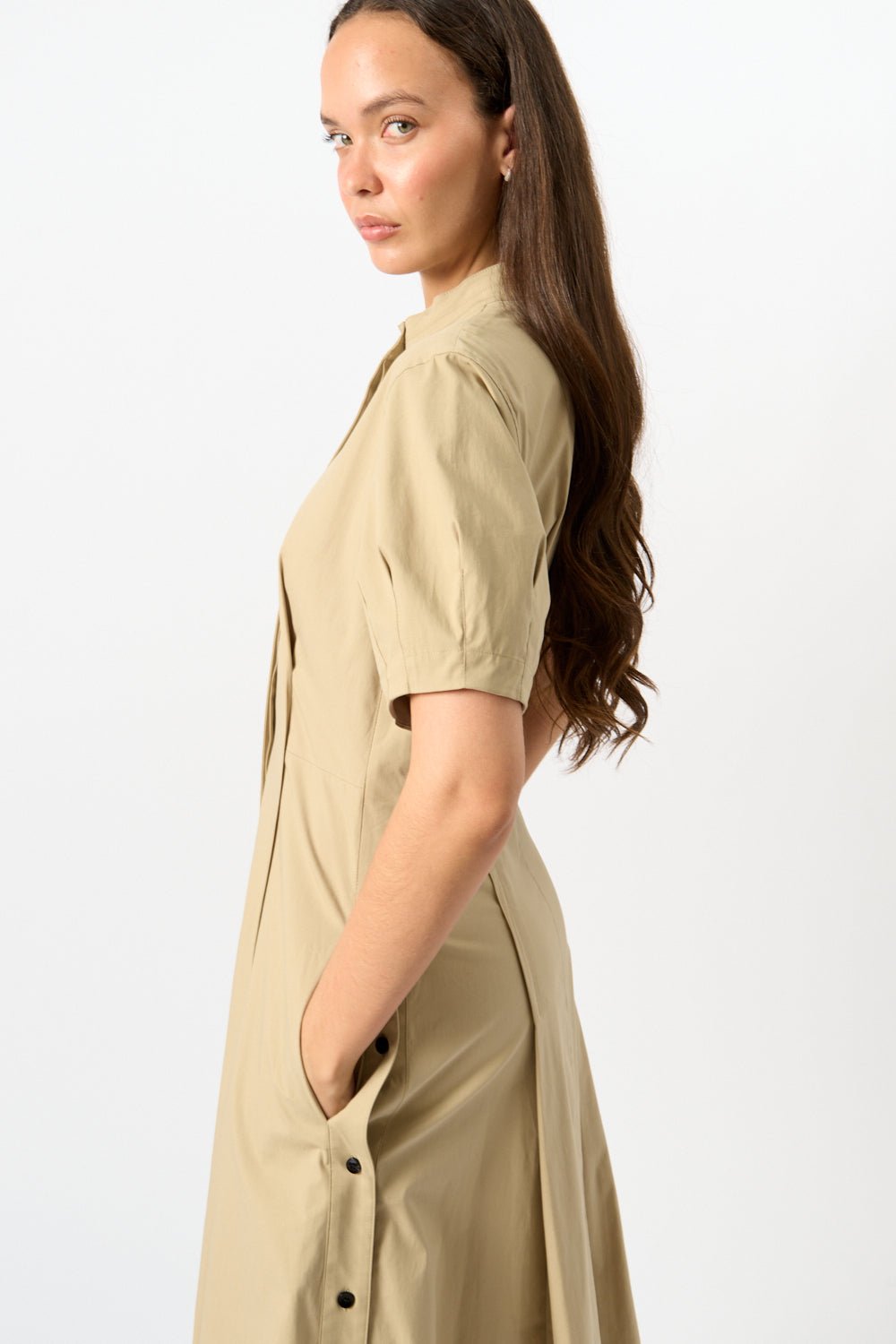 Proenza Schouler Tracey Dress Khaki - Bessette