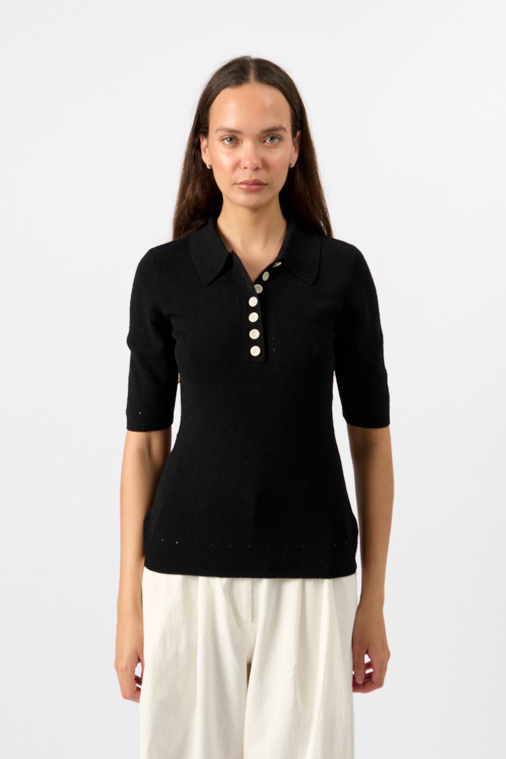 Proenza Schouler White Label Spencer Boucle Polo - Bessette