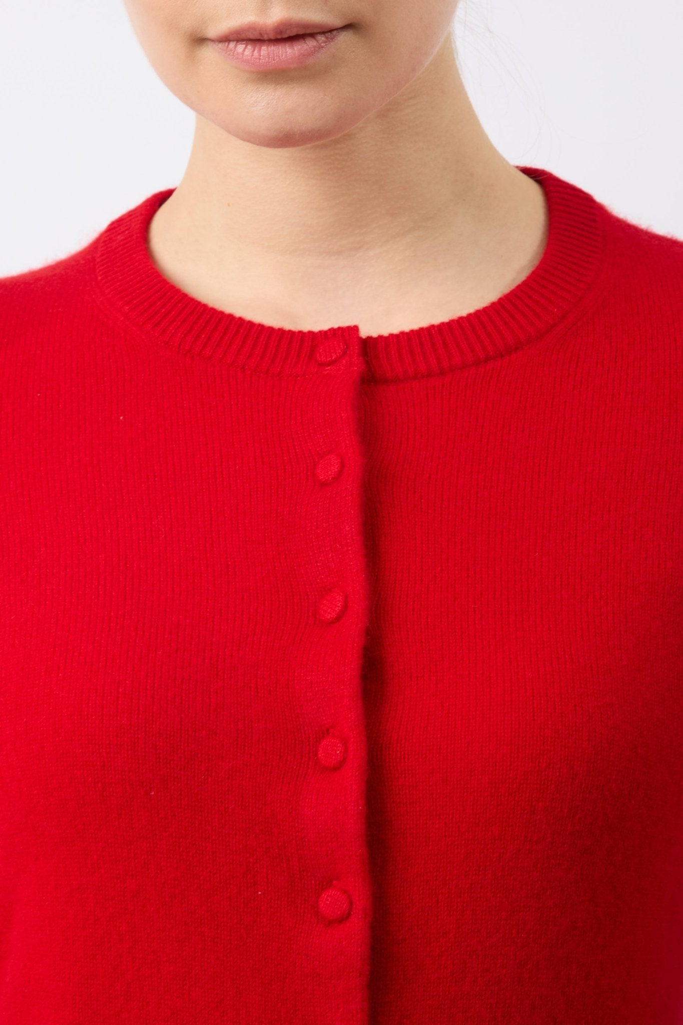 Re/Done Cashmere Crewneck Cardigan - Bessette
