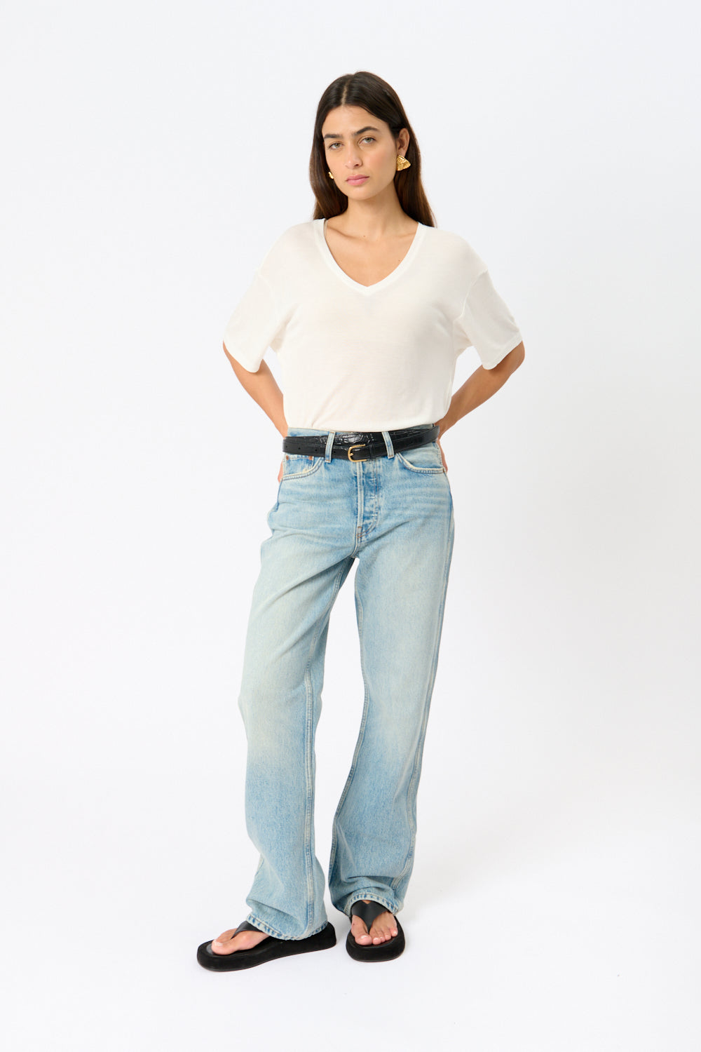 Redone 90's High Rise Loose Jeans - Bessette