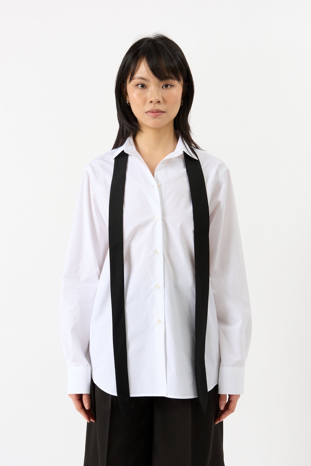 Róhe Detachable Tie Shirt - Bessette