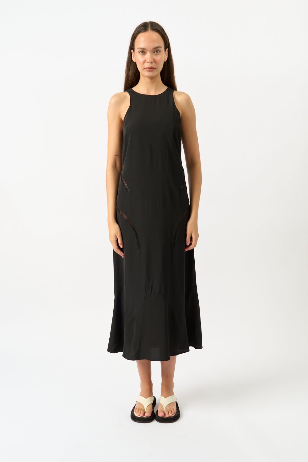 Róhe Sleeveless Satin Dress - Bessette
