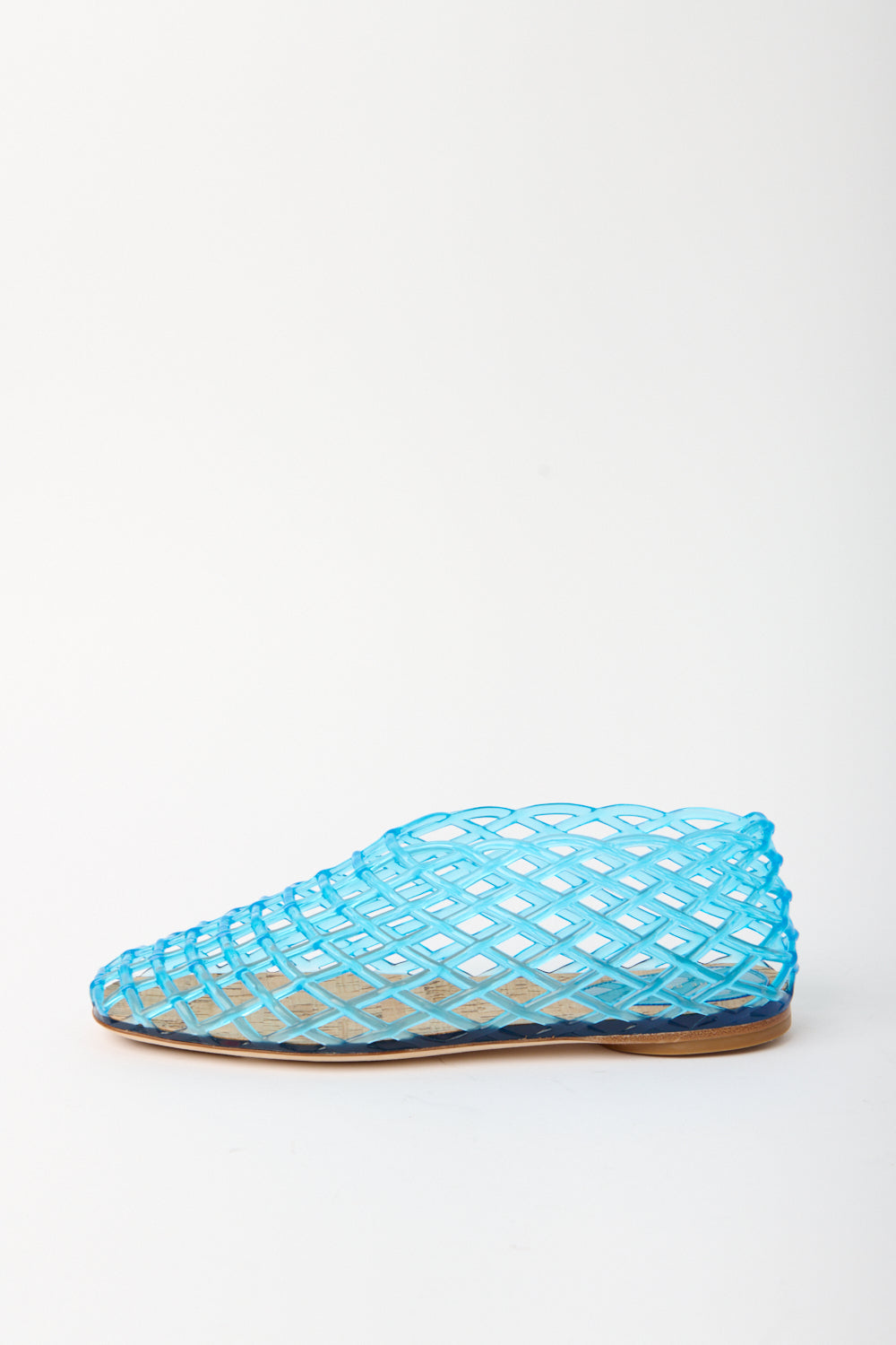 The Row Mara Jelly Flat in Blue - Bessette