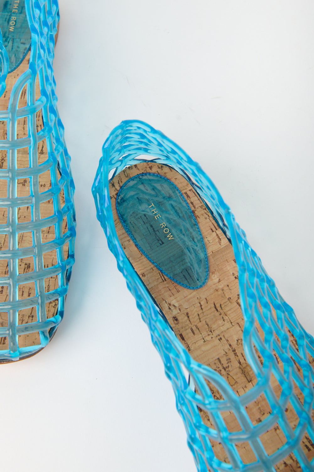 The Row Mara Jelly Flat in Blue - Bessette