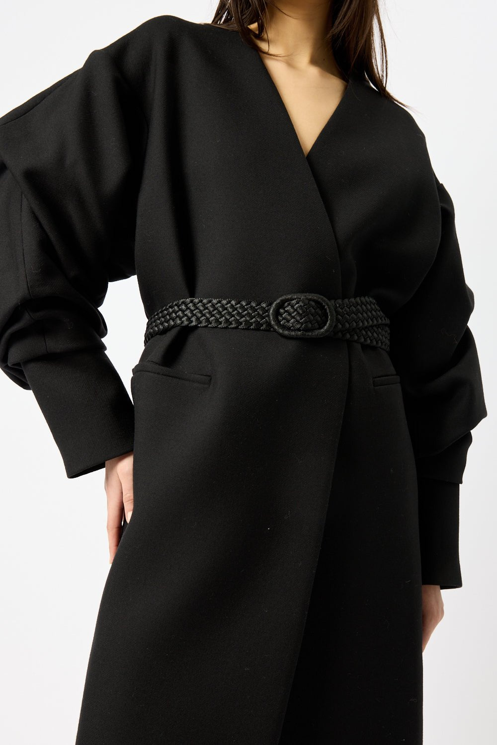 Toteme braided leather belt 90cm Toteme | Accessories | Toteme Braided Leather Belt 9cm  main image 2