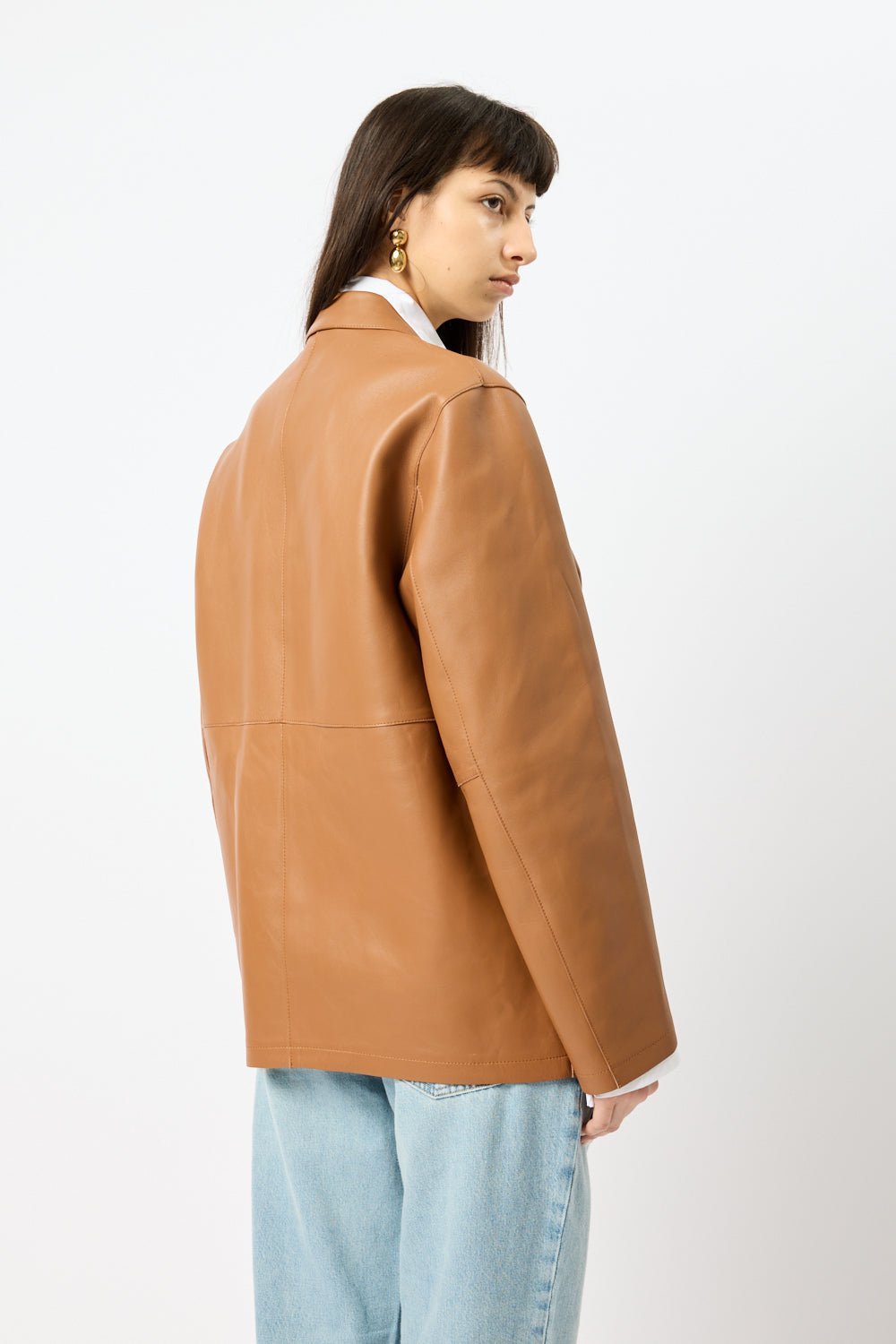Toteme Clean Leather Blazer - Bessette