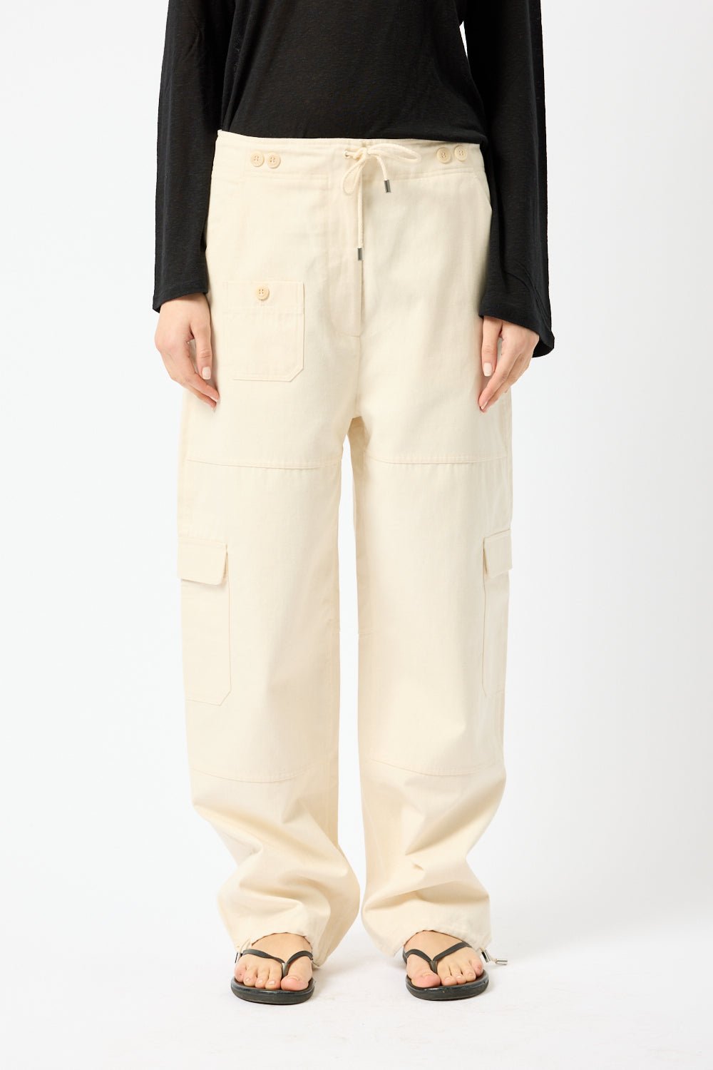 Toteme Cotton Cargo Trousers - Bessette
