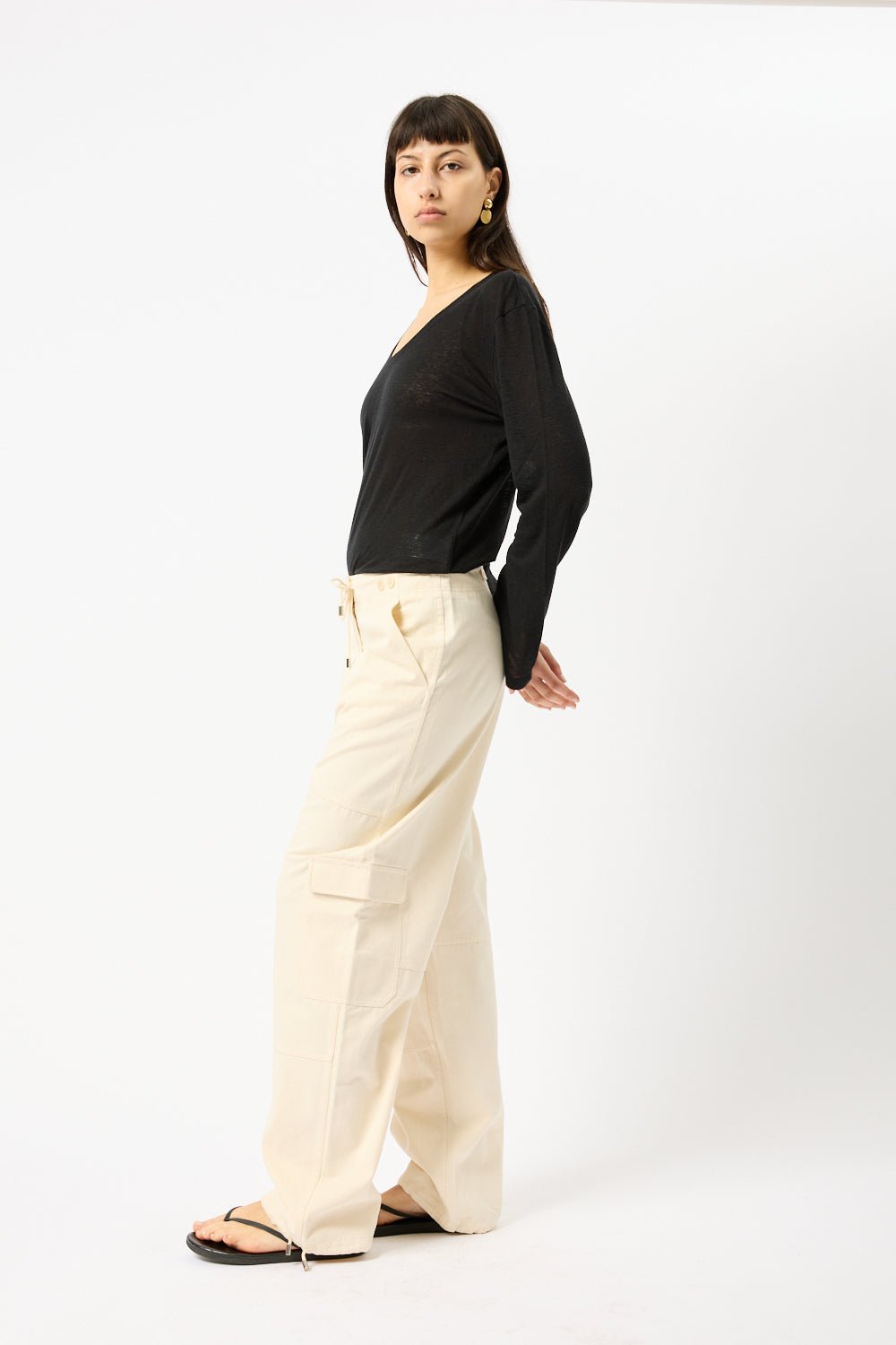Toteme Cotton Cargo Trousers - Bessette