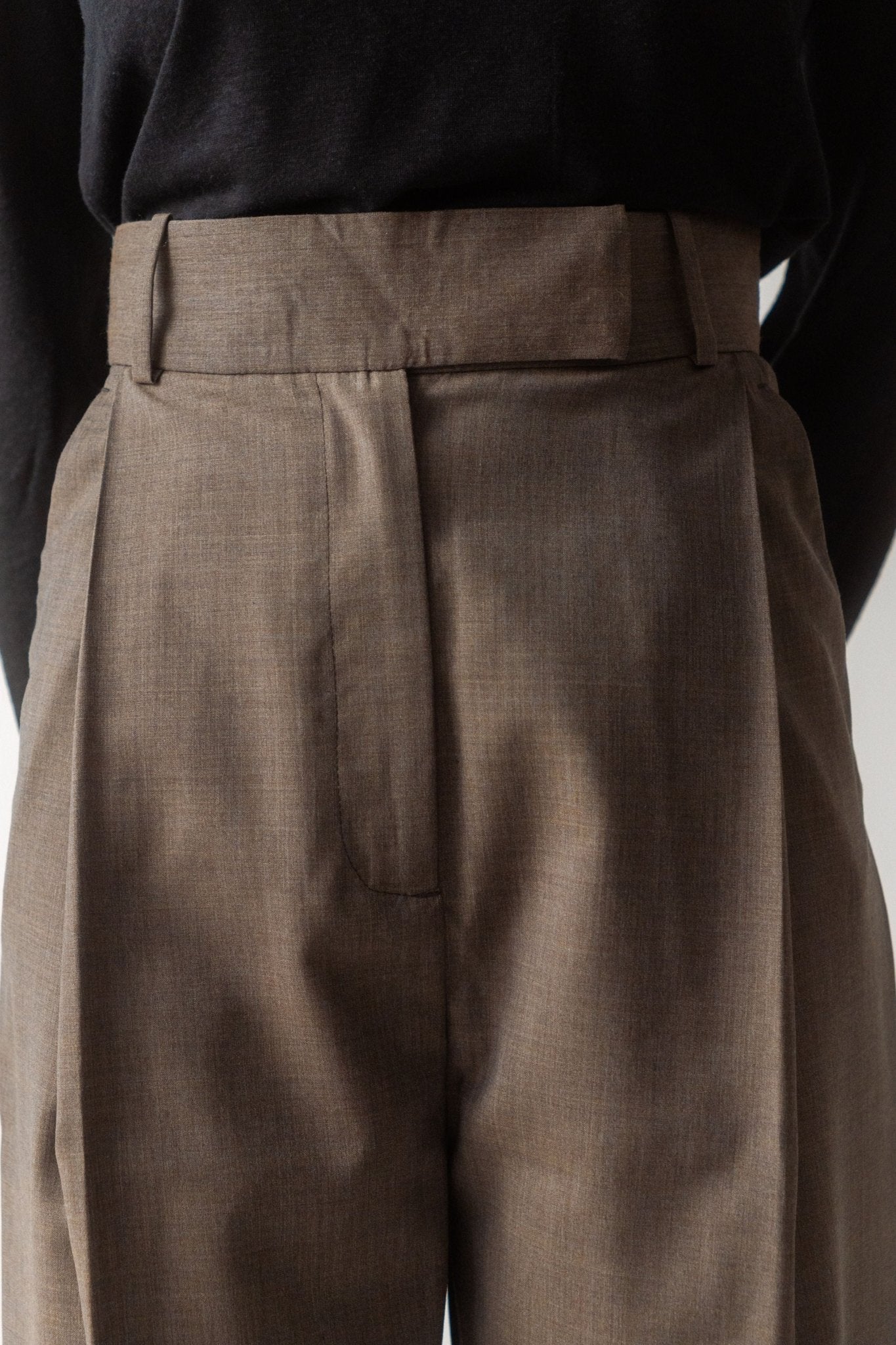 Toteme Deep Pleat Wool Trousers - Bessette