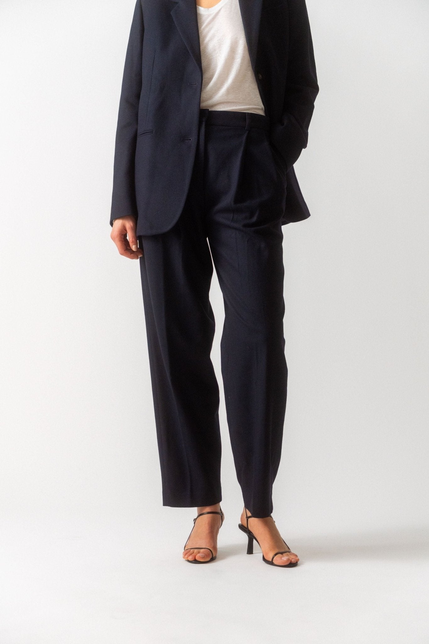 Toteme Double-Pleated Tailored Trousers - Bessette