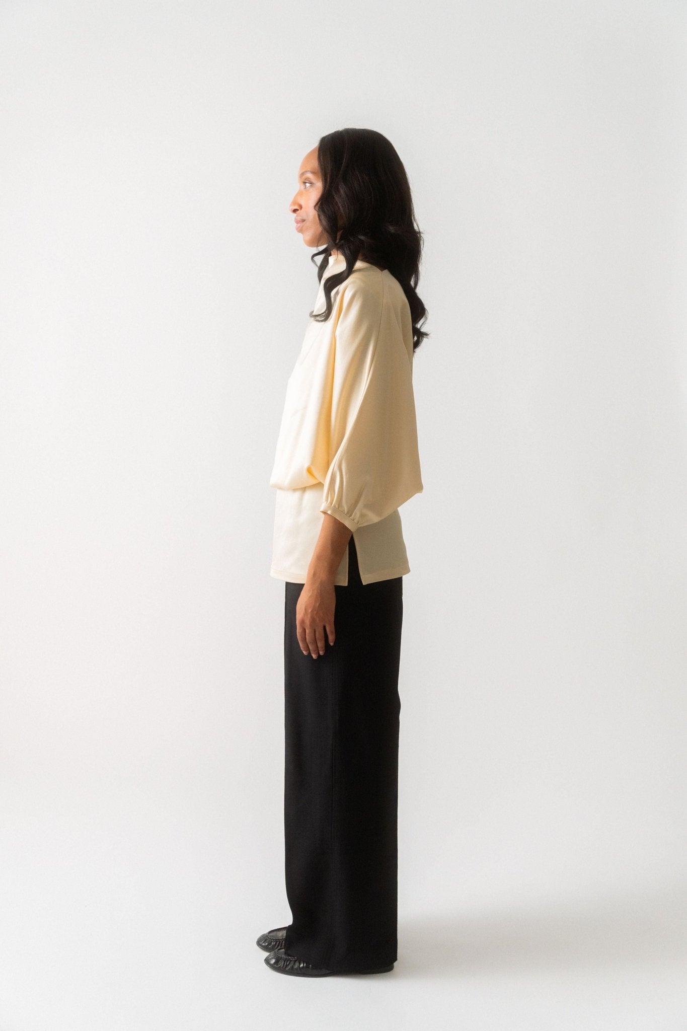 Toteme Draped Satin Top - Bessette