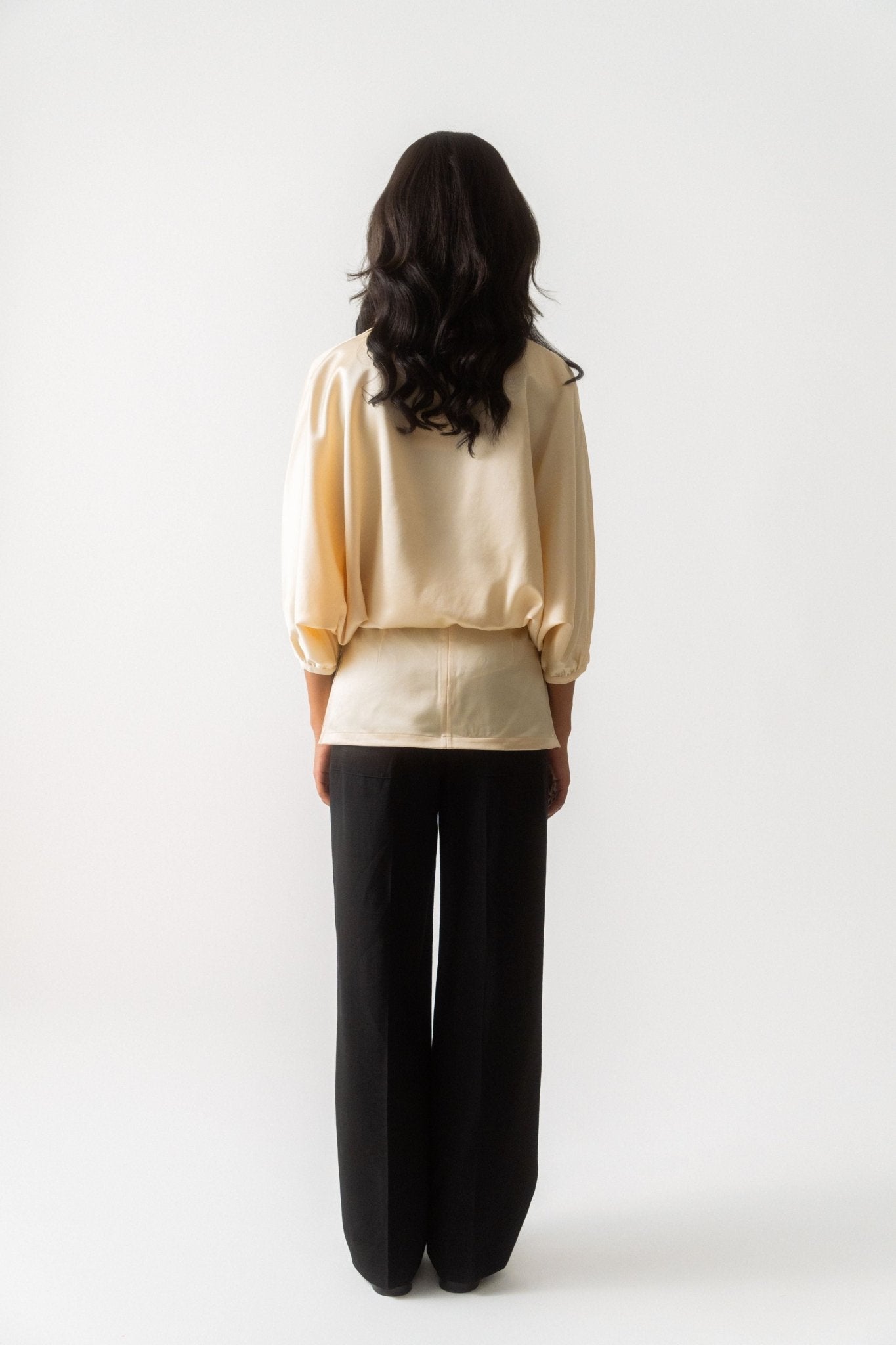 Toteme Draped Satin Top - Bessette