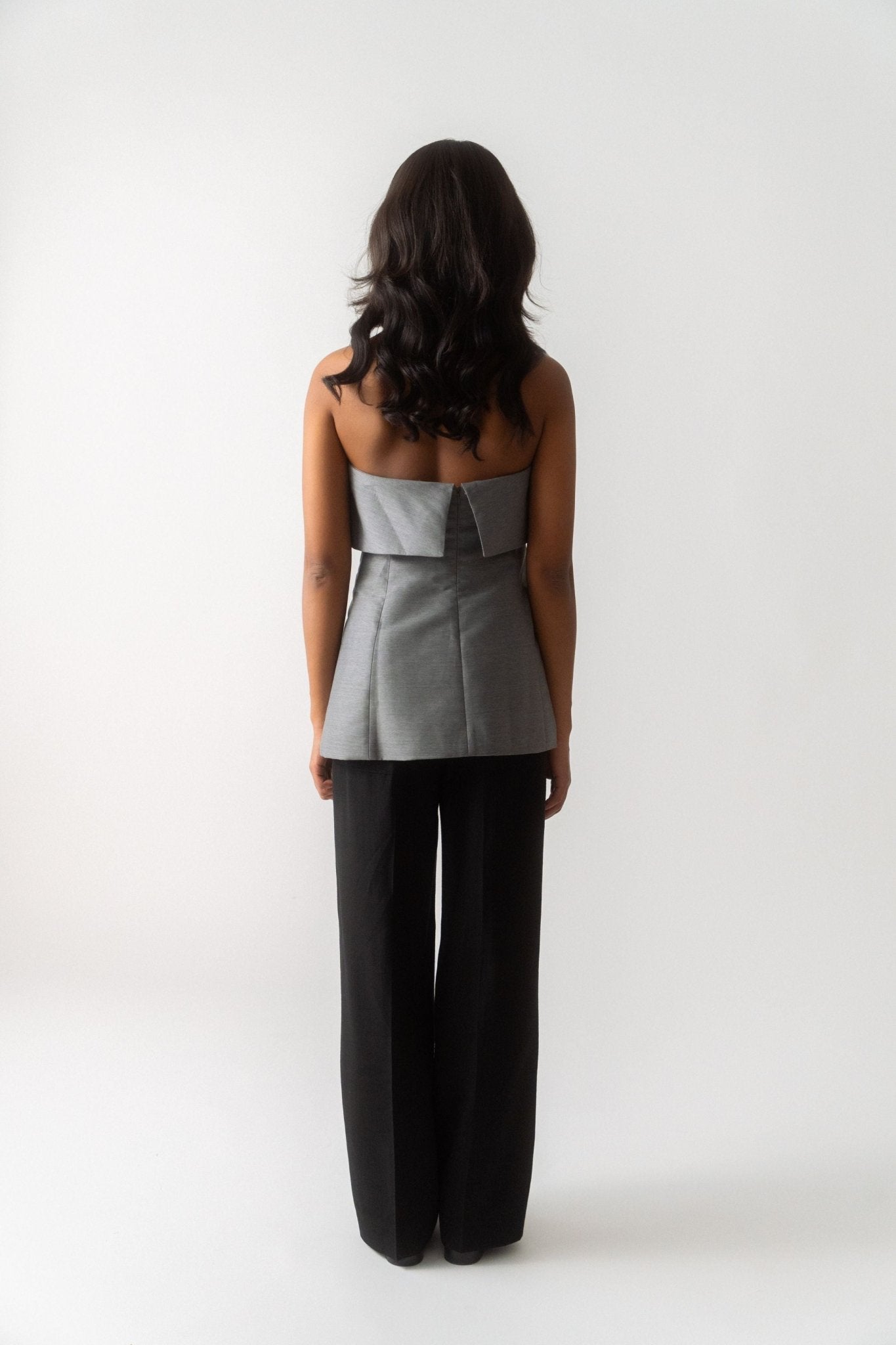 Toteme Foldover Evening Top - Bessette