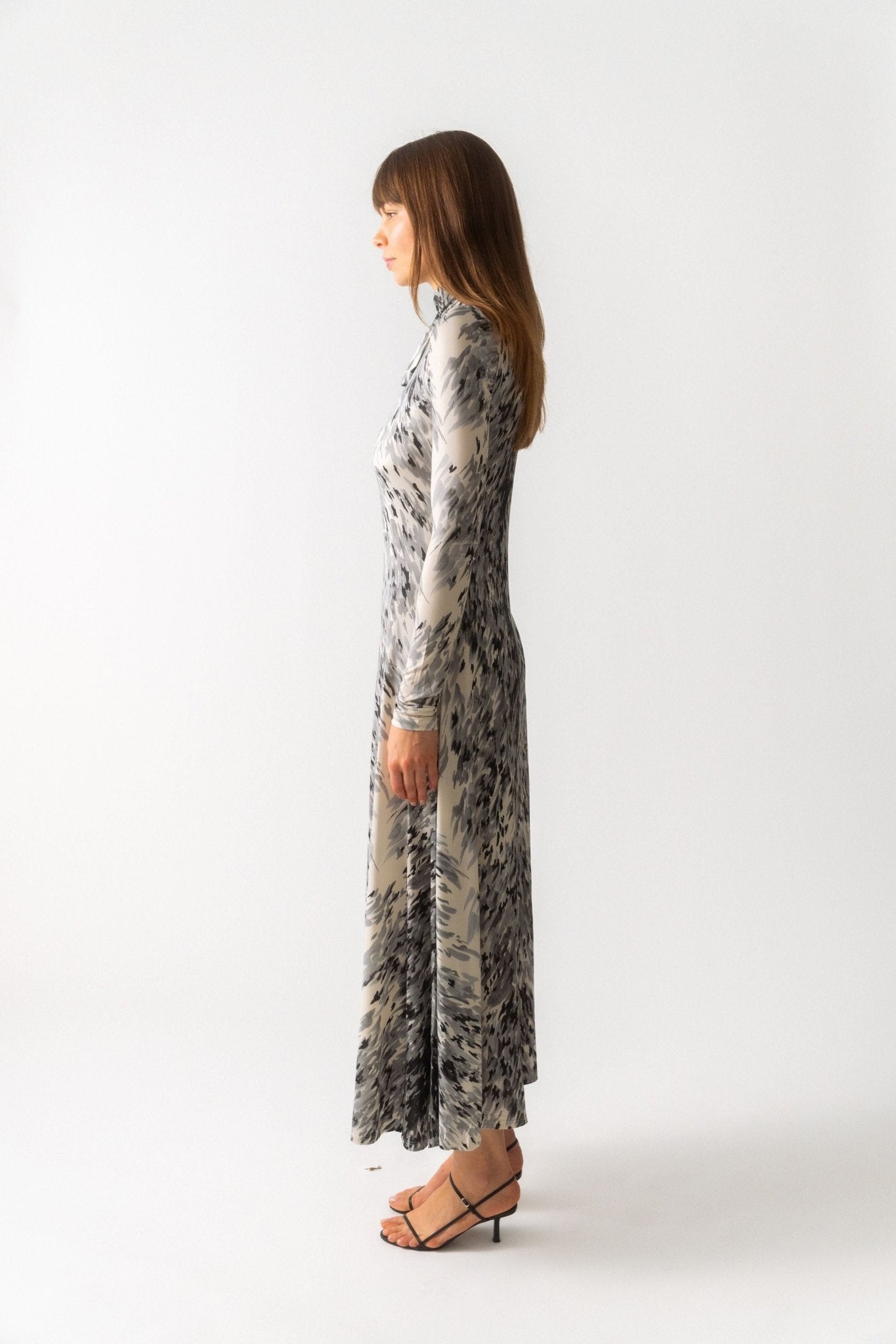 Toteme Fur-Print Jersey Dress - Bessette