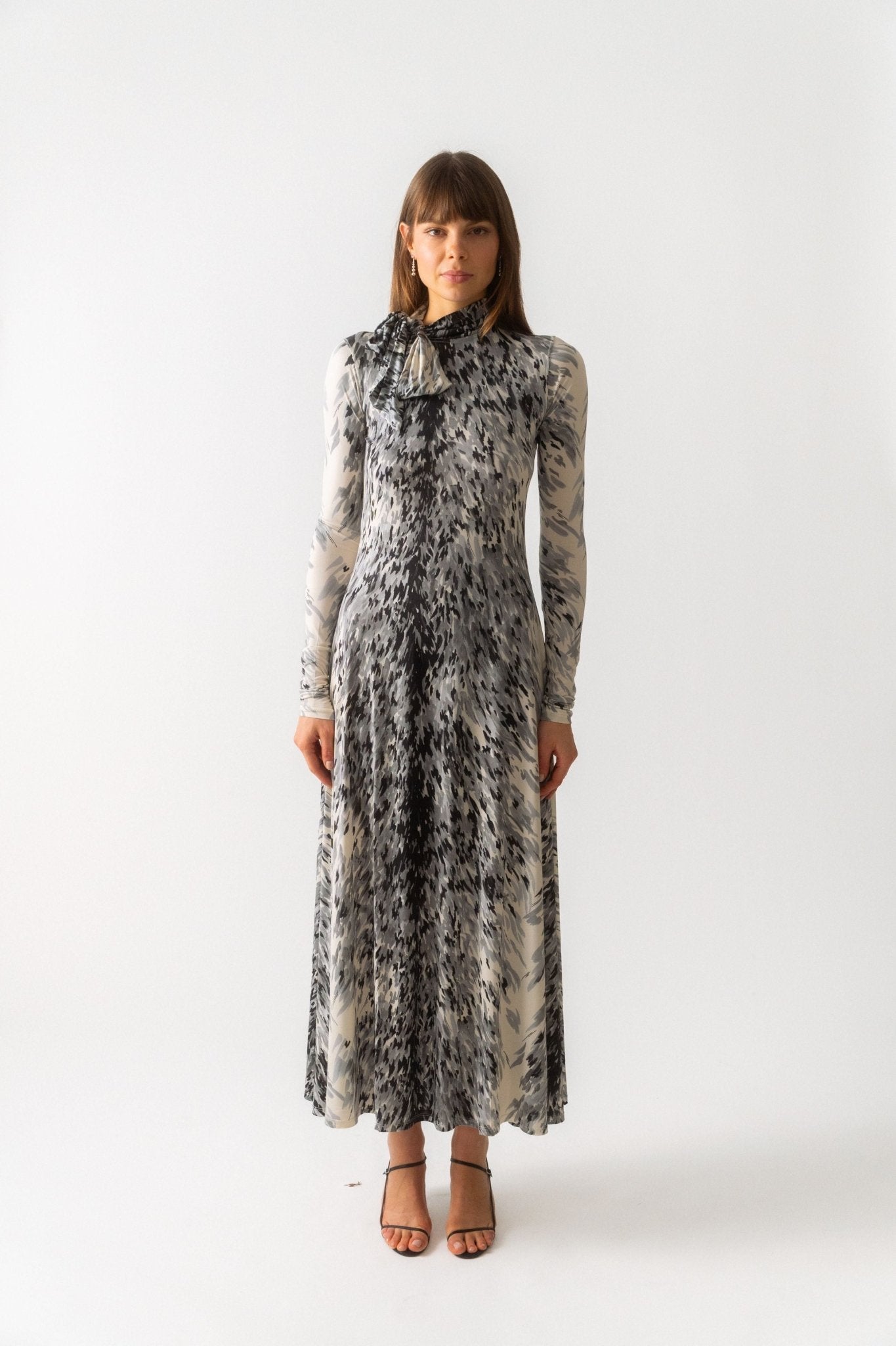 Toteme Fur-Print Jersey Dress - Bessette