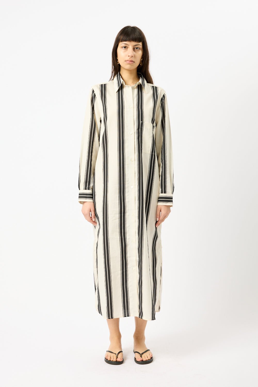 toteme dress TOTEME - Shearling appliqué dress macadamia - 32