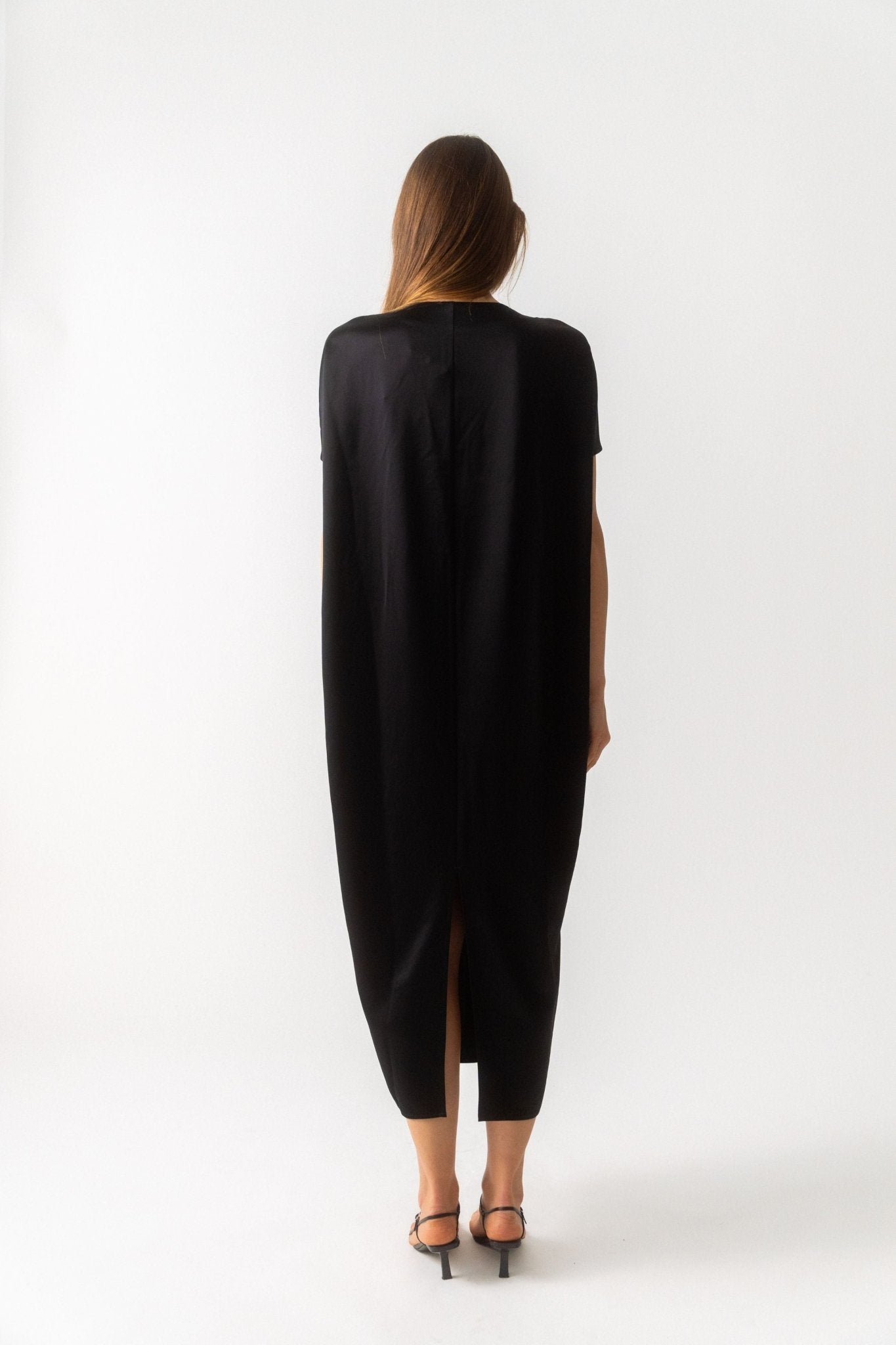 Toteme Knot Detail Cape Dress - Bessette