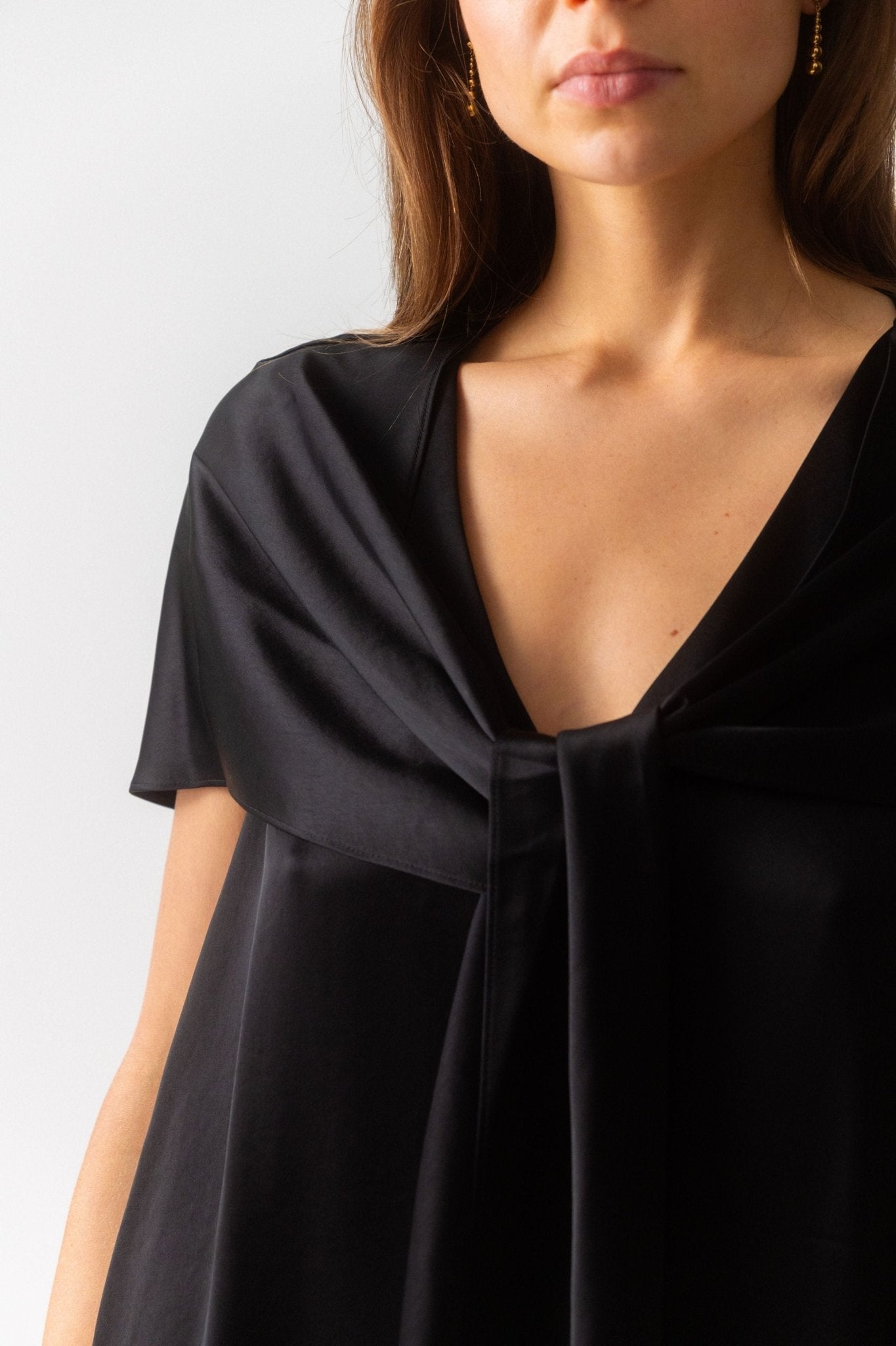 Toteme Knot Detail Cape Dress - Bessette