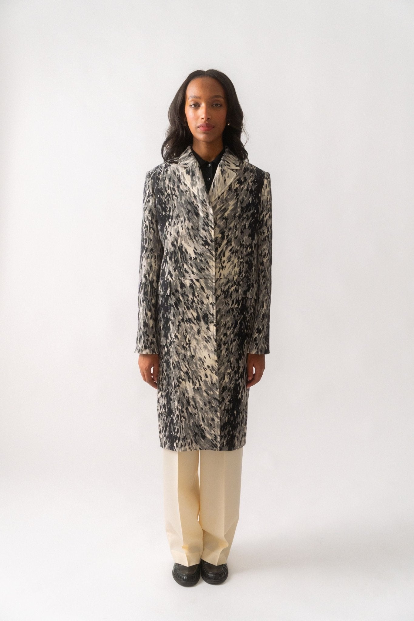 Toteme Petite Fur-Print Coat - Bessette