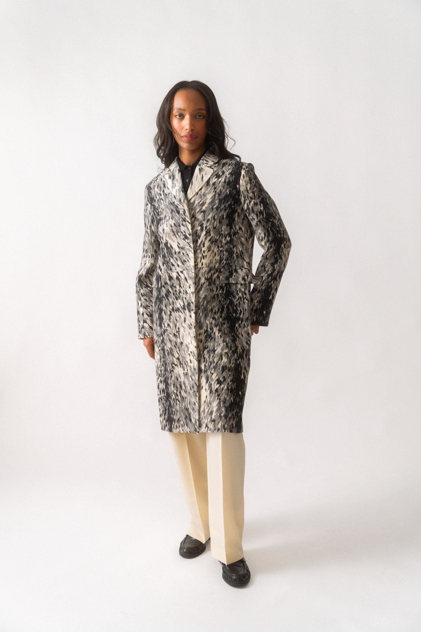 Toteme Petite Fur-Print Coat - Bessette
