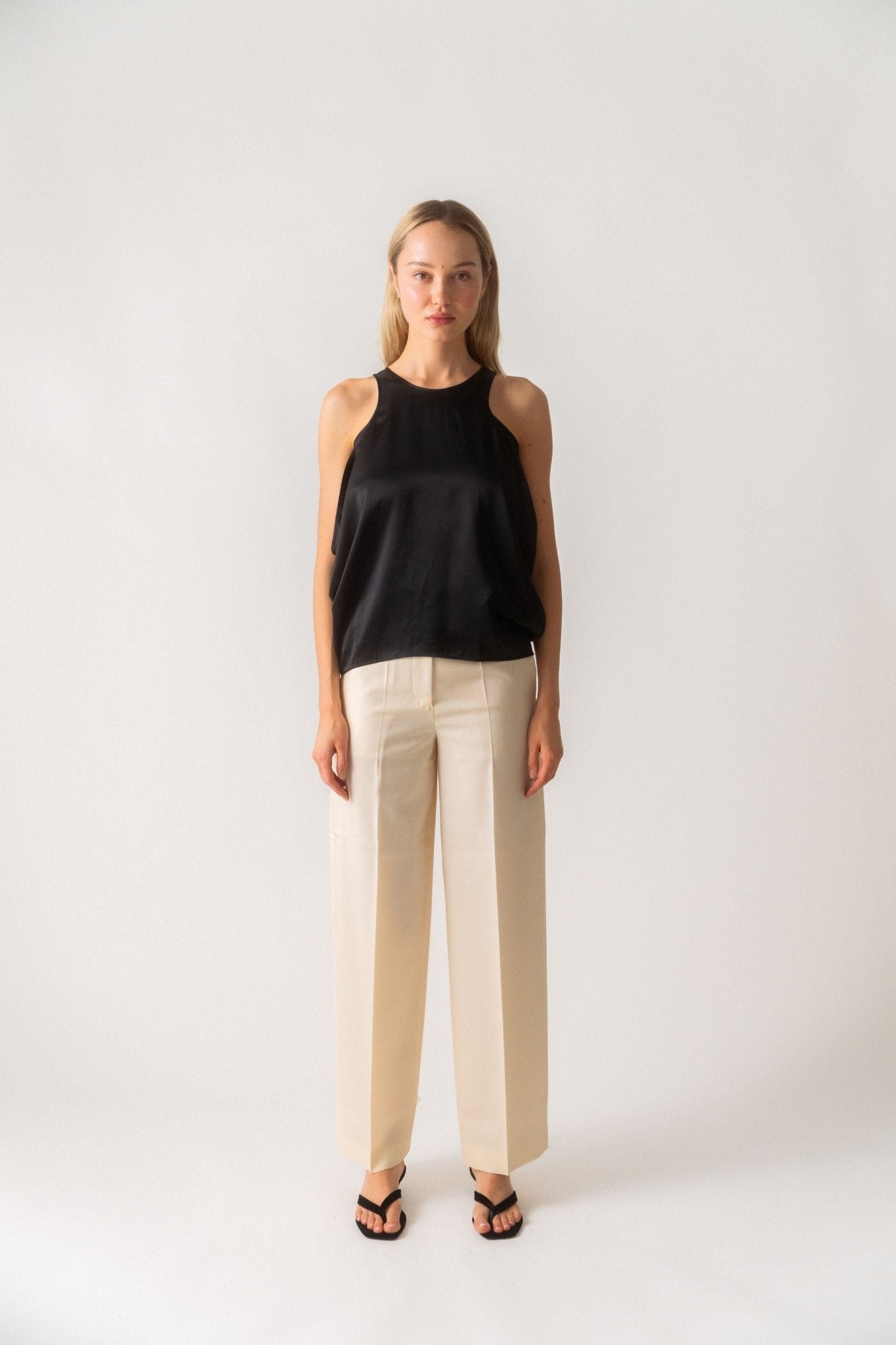 Toteme Satin Drop Top - Bessette