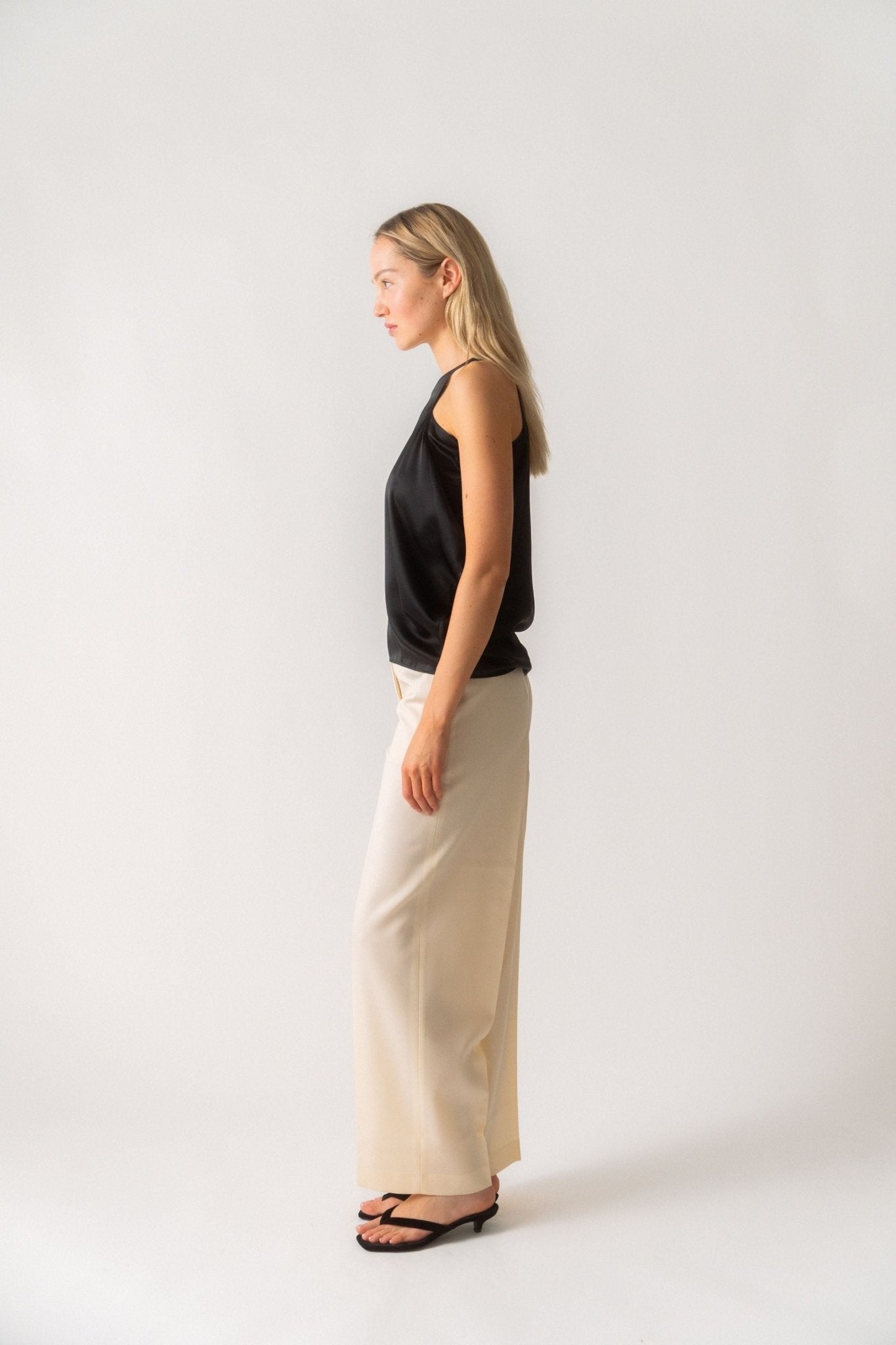 Toteme Satin Drop Top - Bessette
