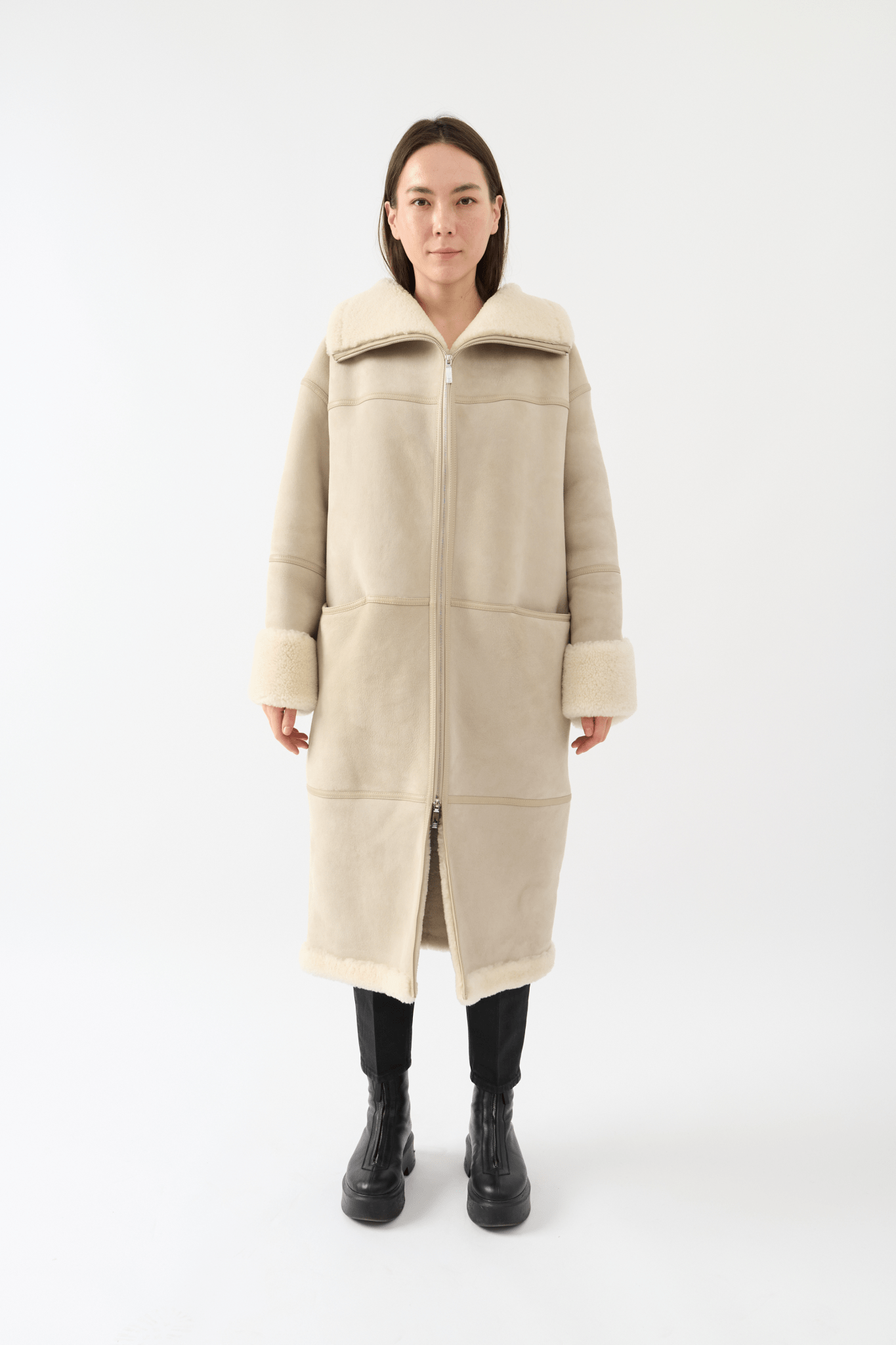 Toteme Signature Shearling Coat - Bessette