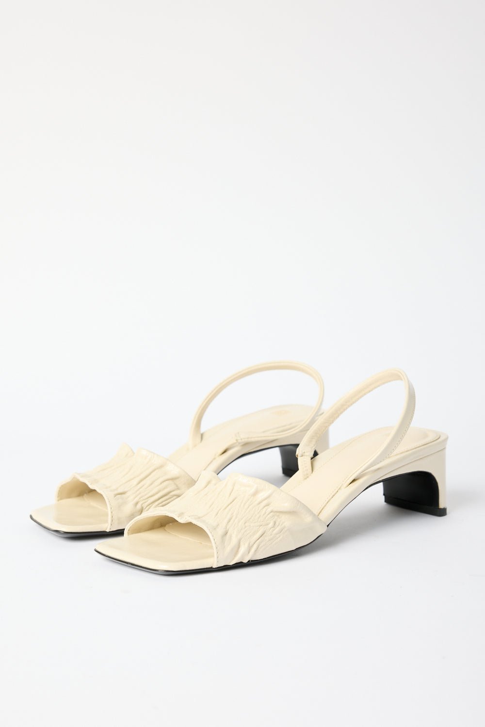 Toteme The Gathered Scoop-Heel Sandal - Bessette