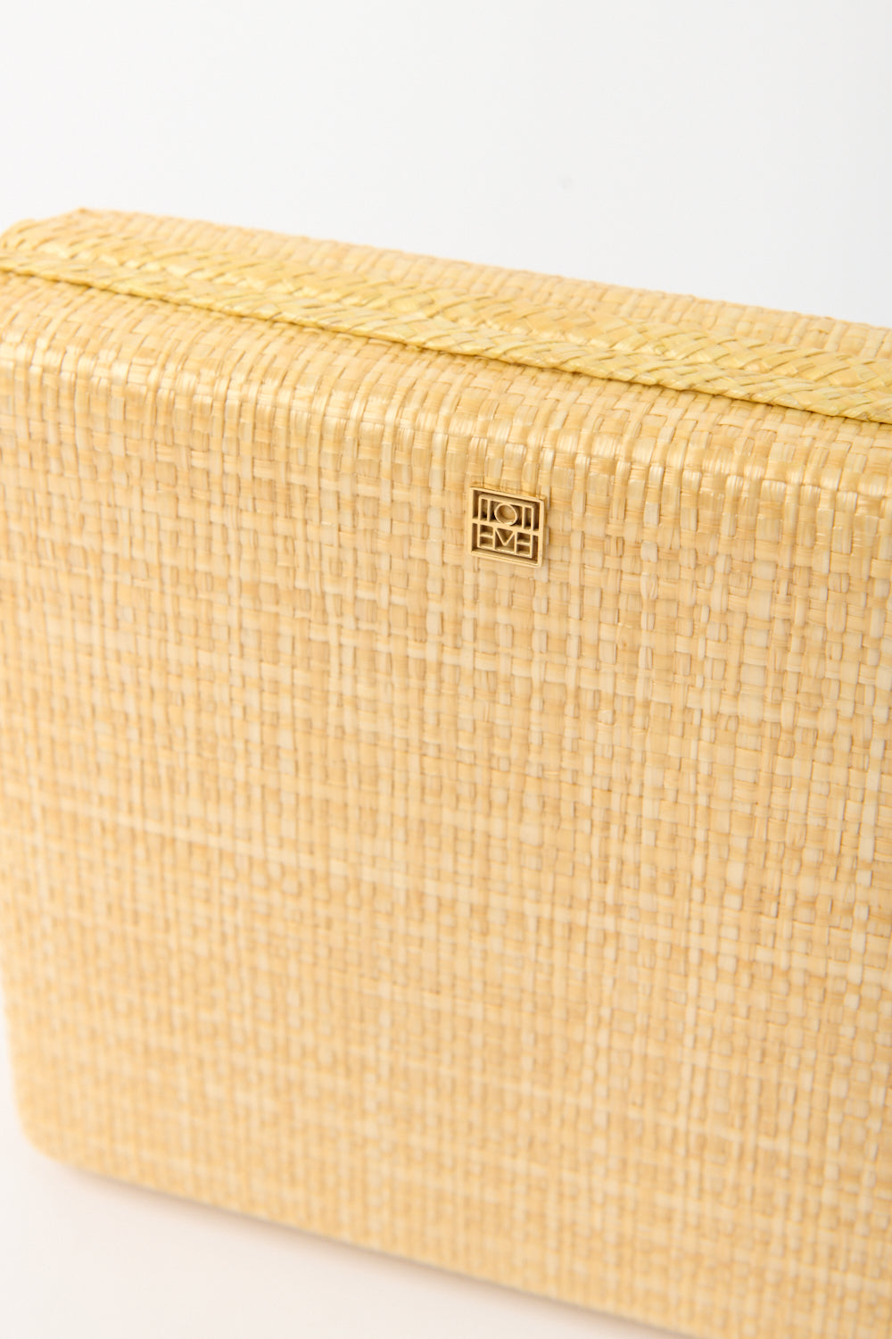 Toteme Beige Raffia Clutch - Bessette