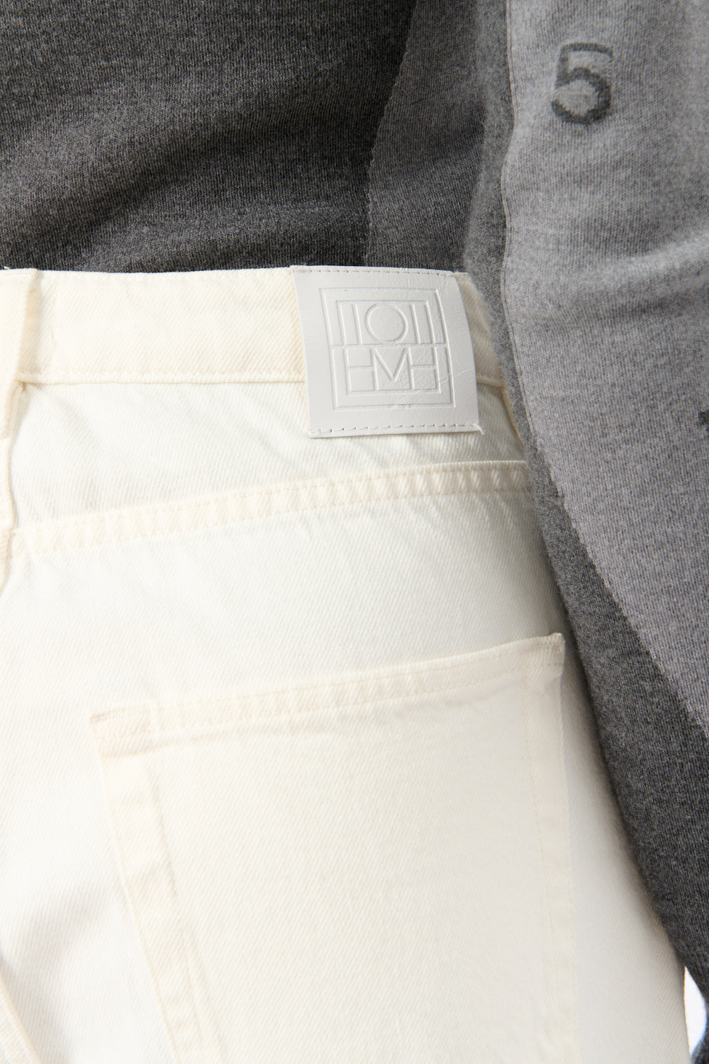 Toteme White Barrel Leg Denim Jean - Bessette