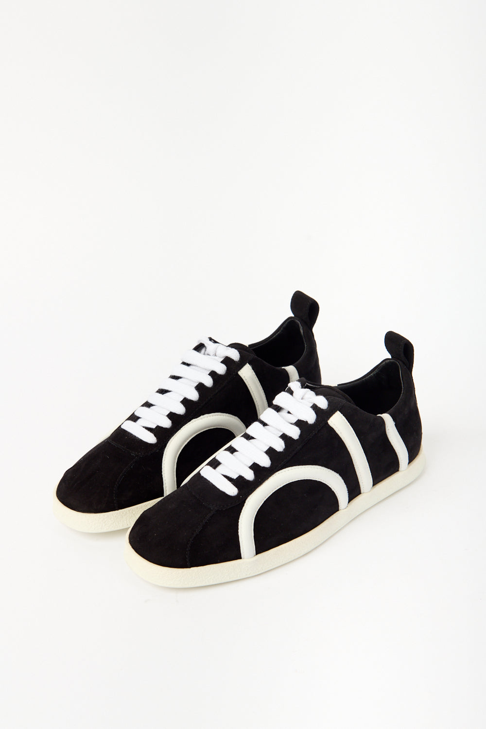 Toteme Black Suede Leather Sneakers - Bessette