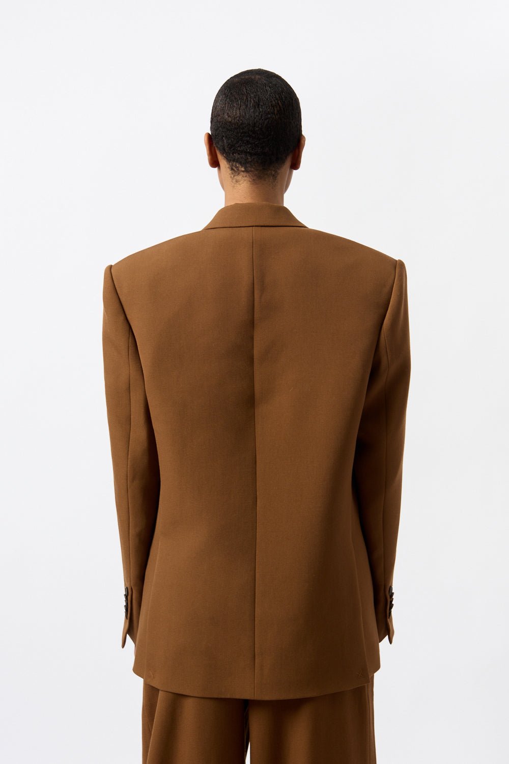 Wardrobe.NYC Dark Brown Double Breasted Blazer - Bessette