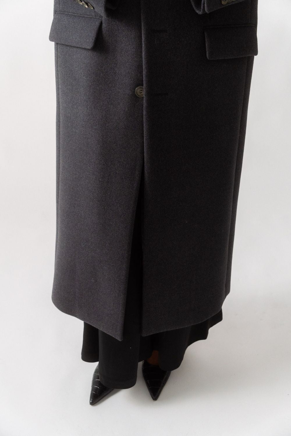Wardrobe.NYC Single Breasted Coat - Bessette