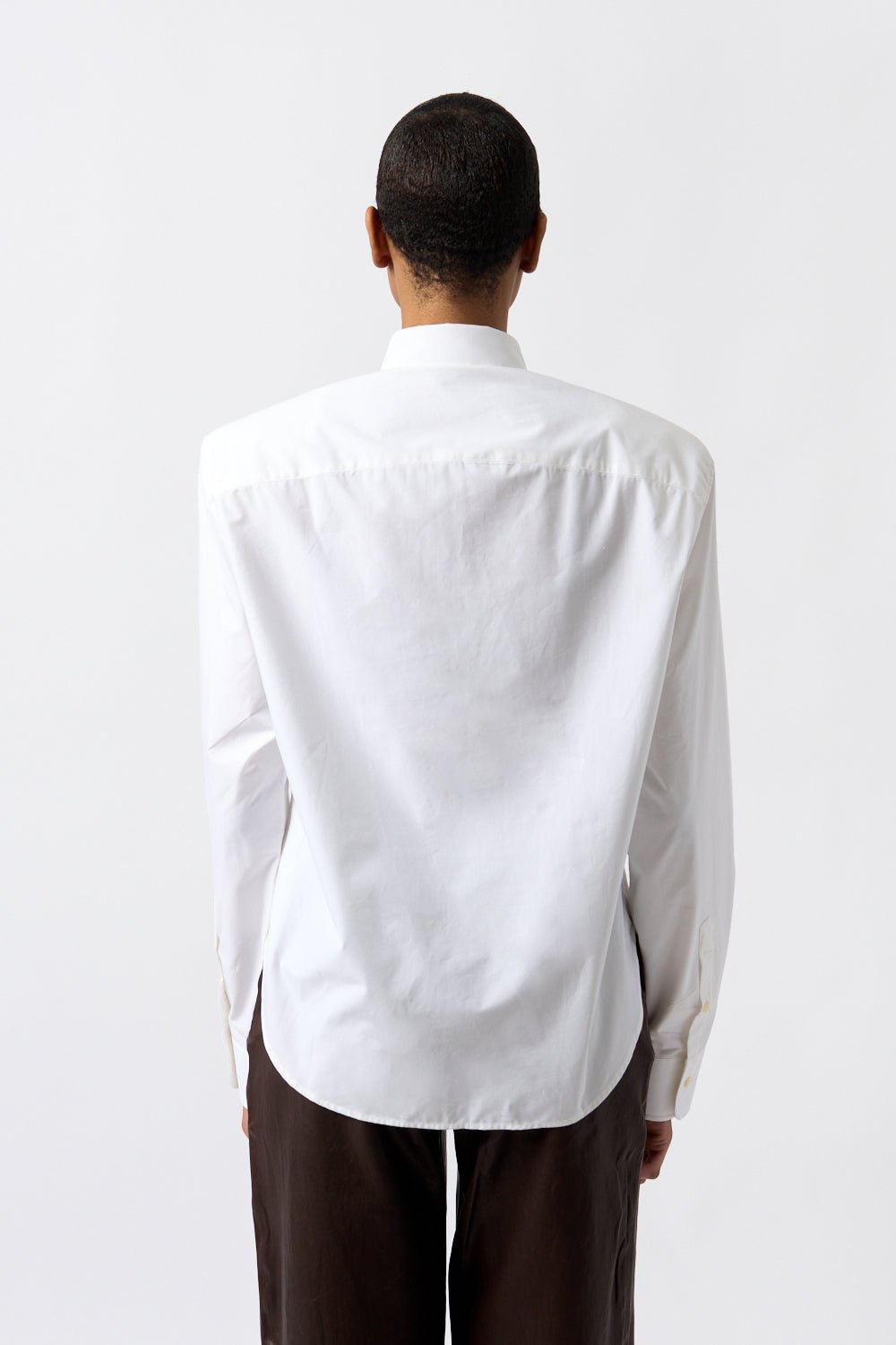 Wardrobe.NYC White Shoulder Pad Shirt - Bessette