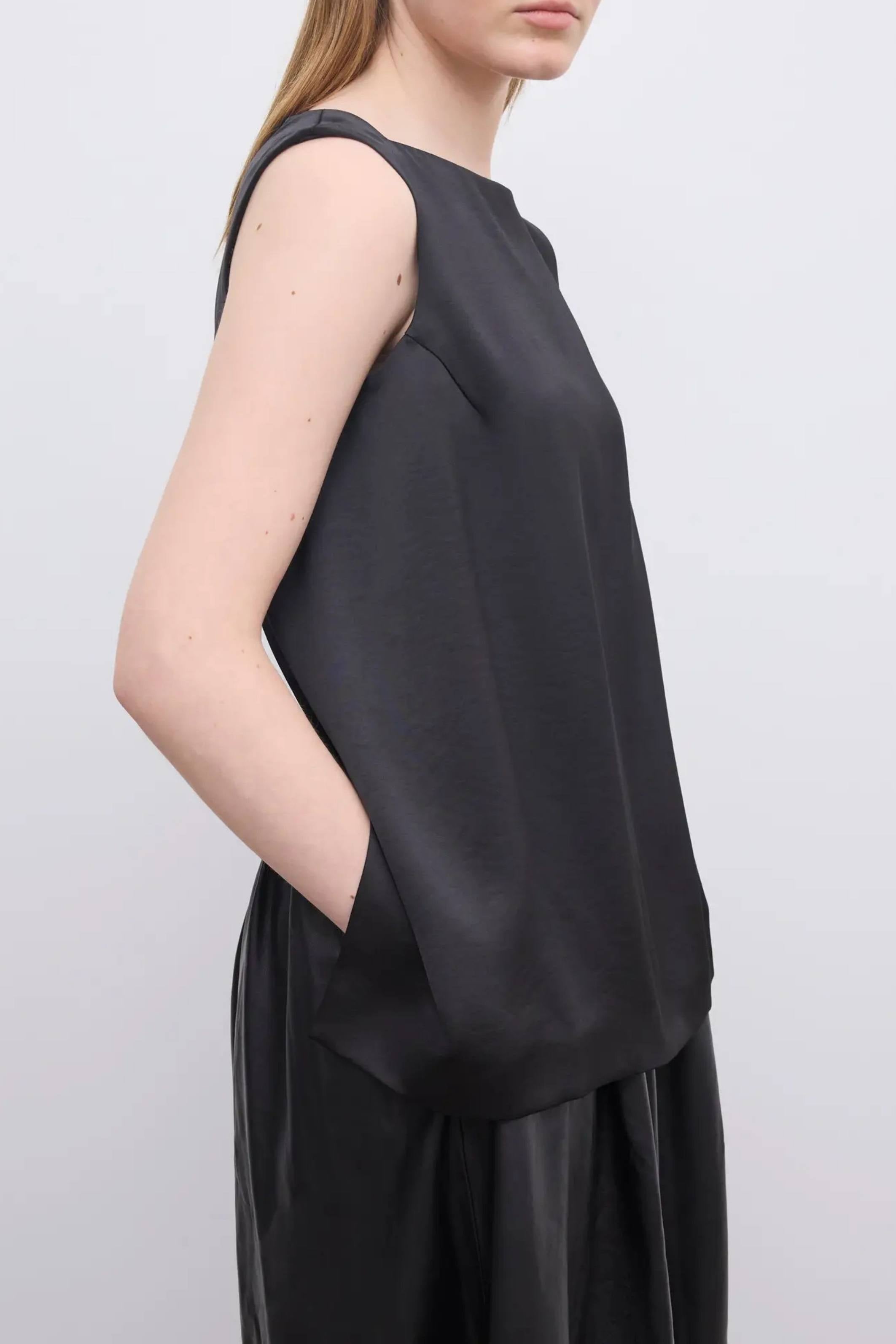 Open Back Satin top - Bessette