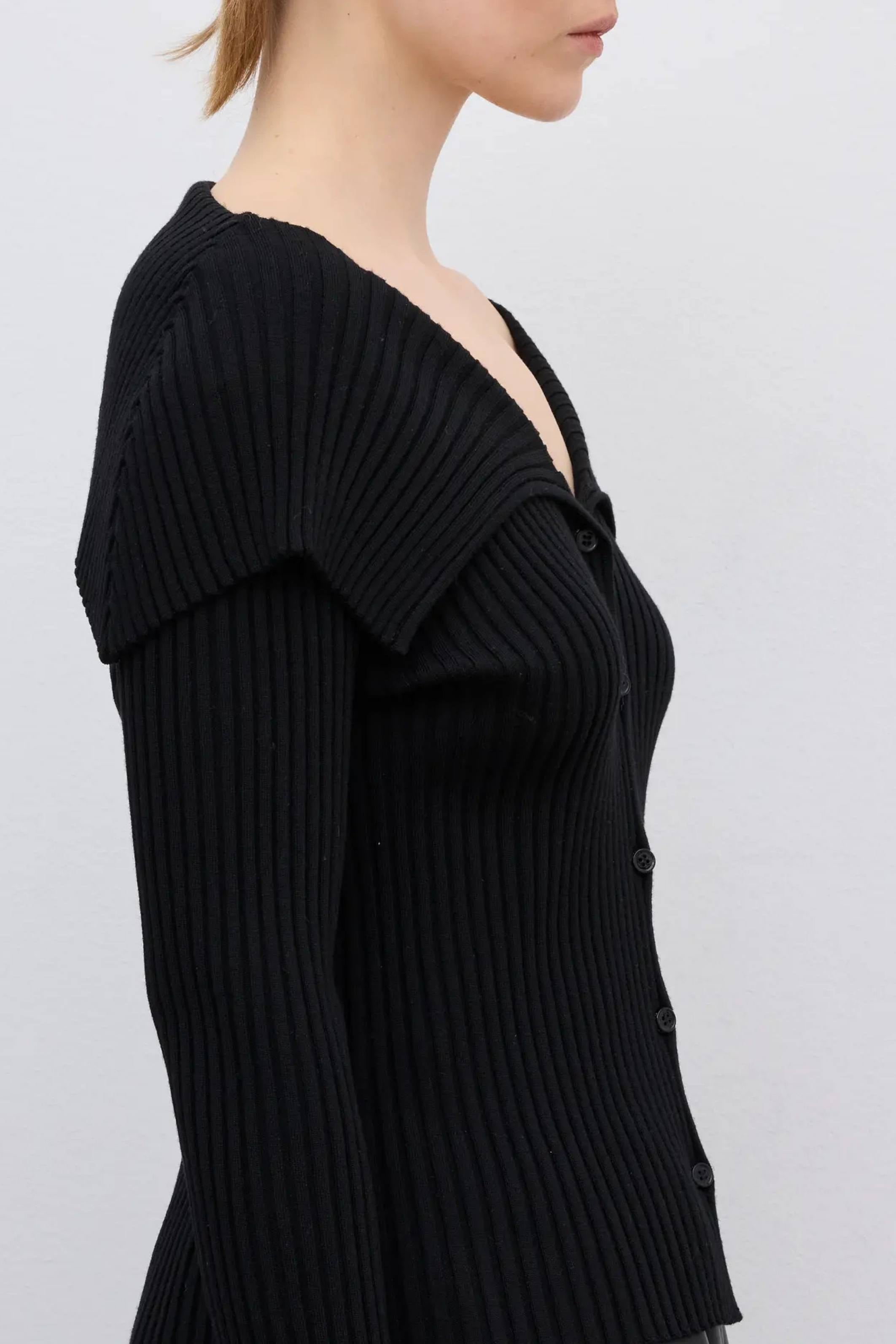 Merino Rib Cardigan - Bessette