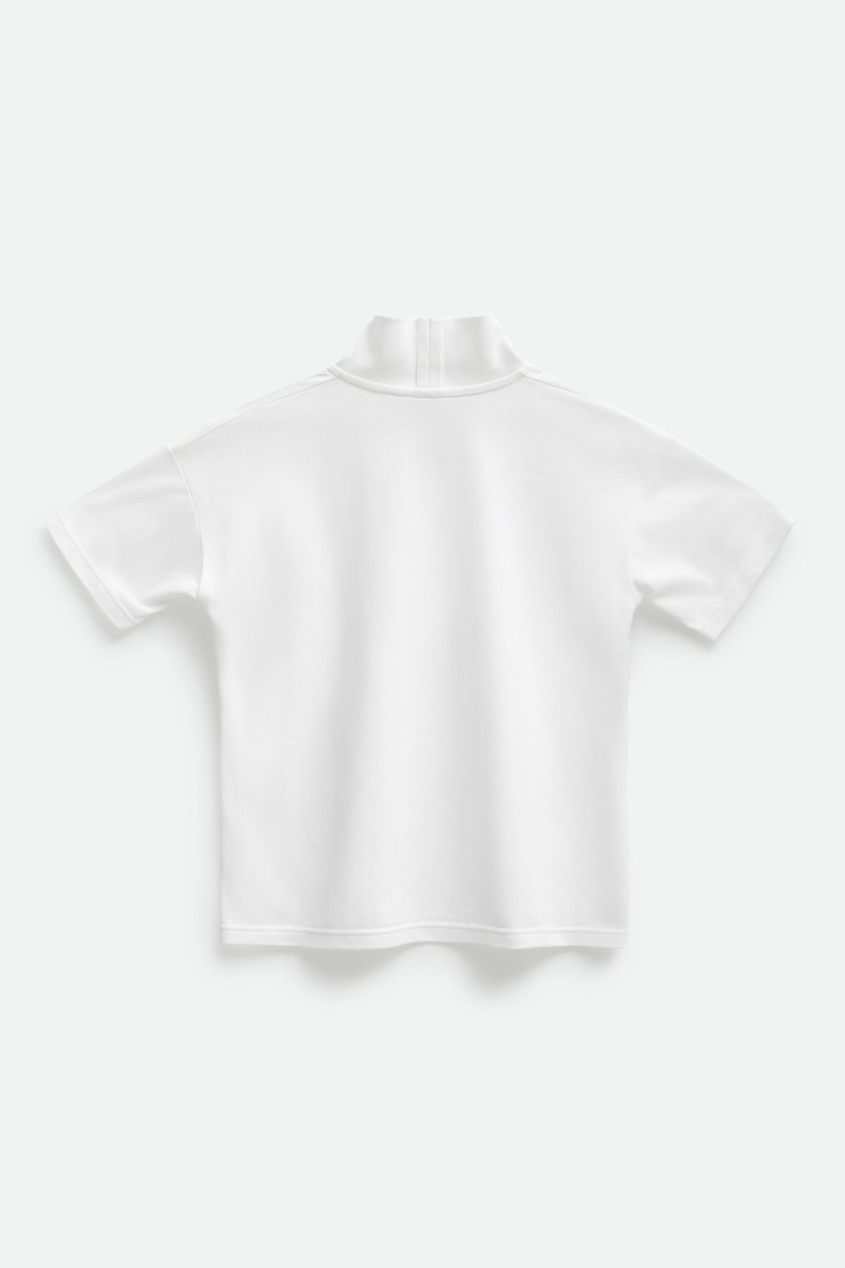 SQUARE NECK POLO  (White) - Bessette