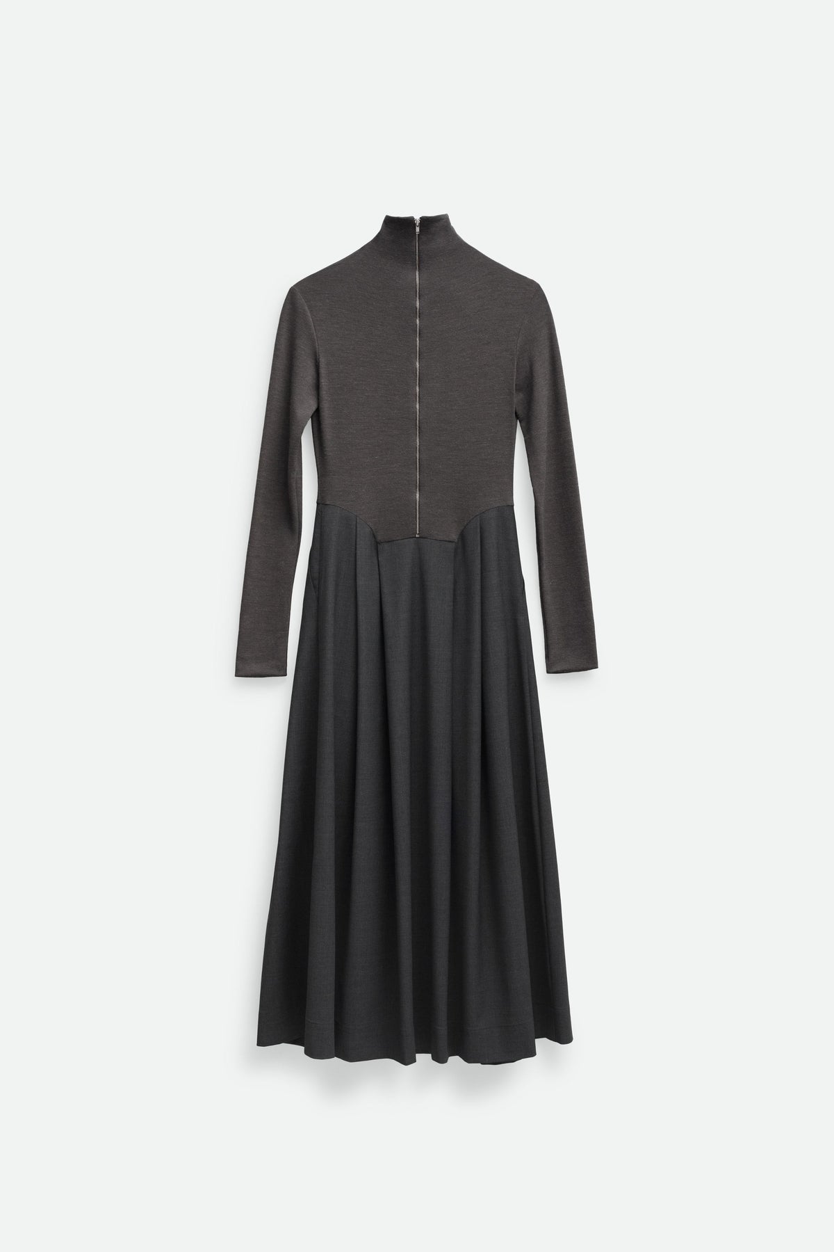 TURTLENECK DRESS (grey) - Bessette