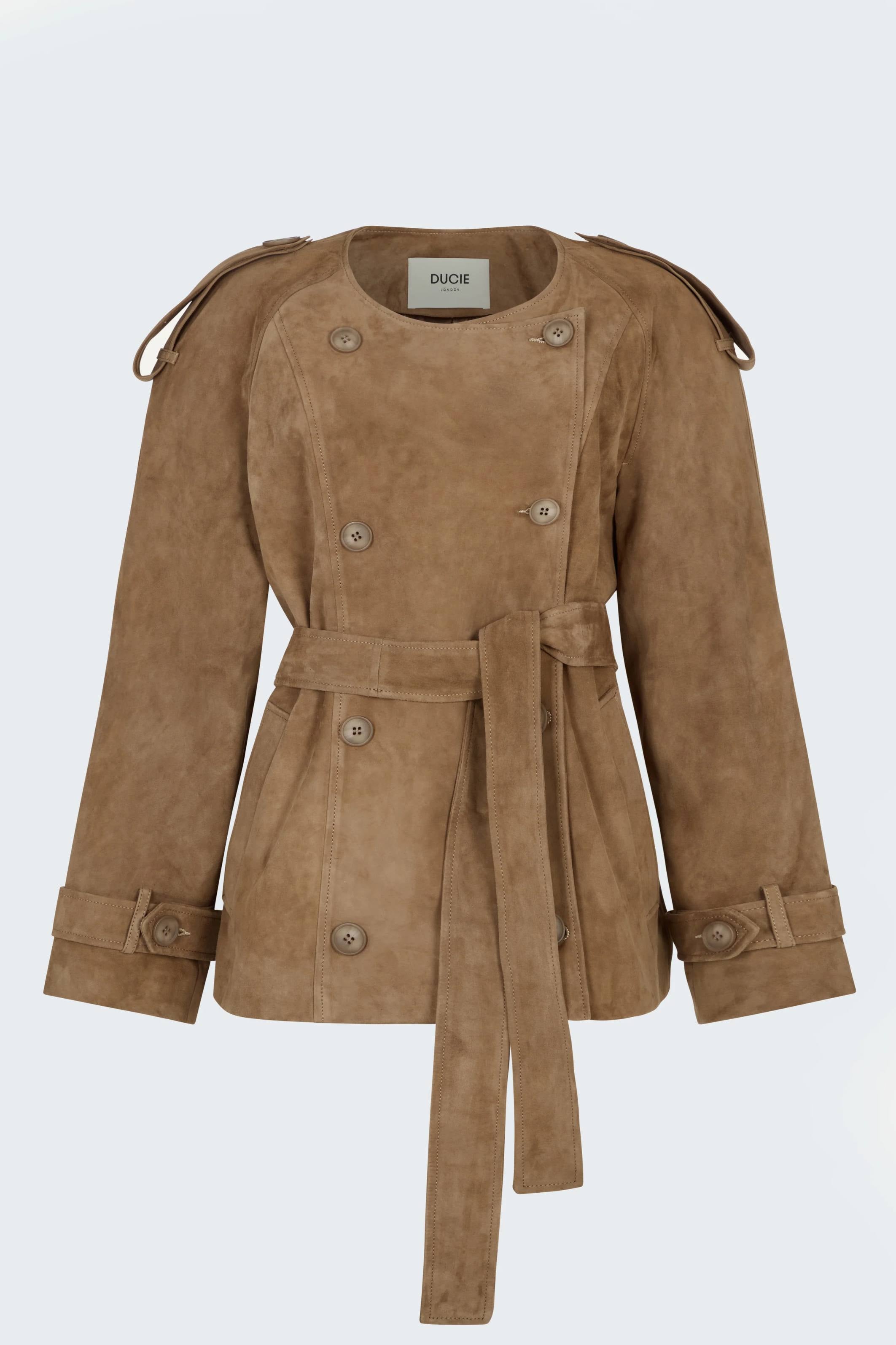 Klarissa Suede Jacket Praline