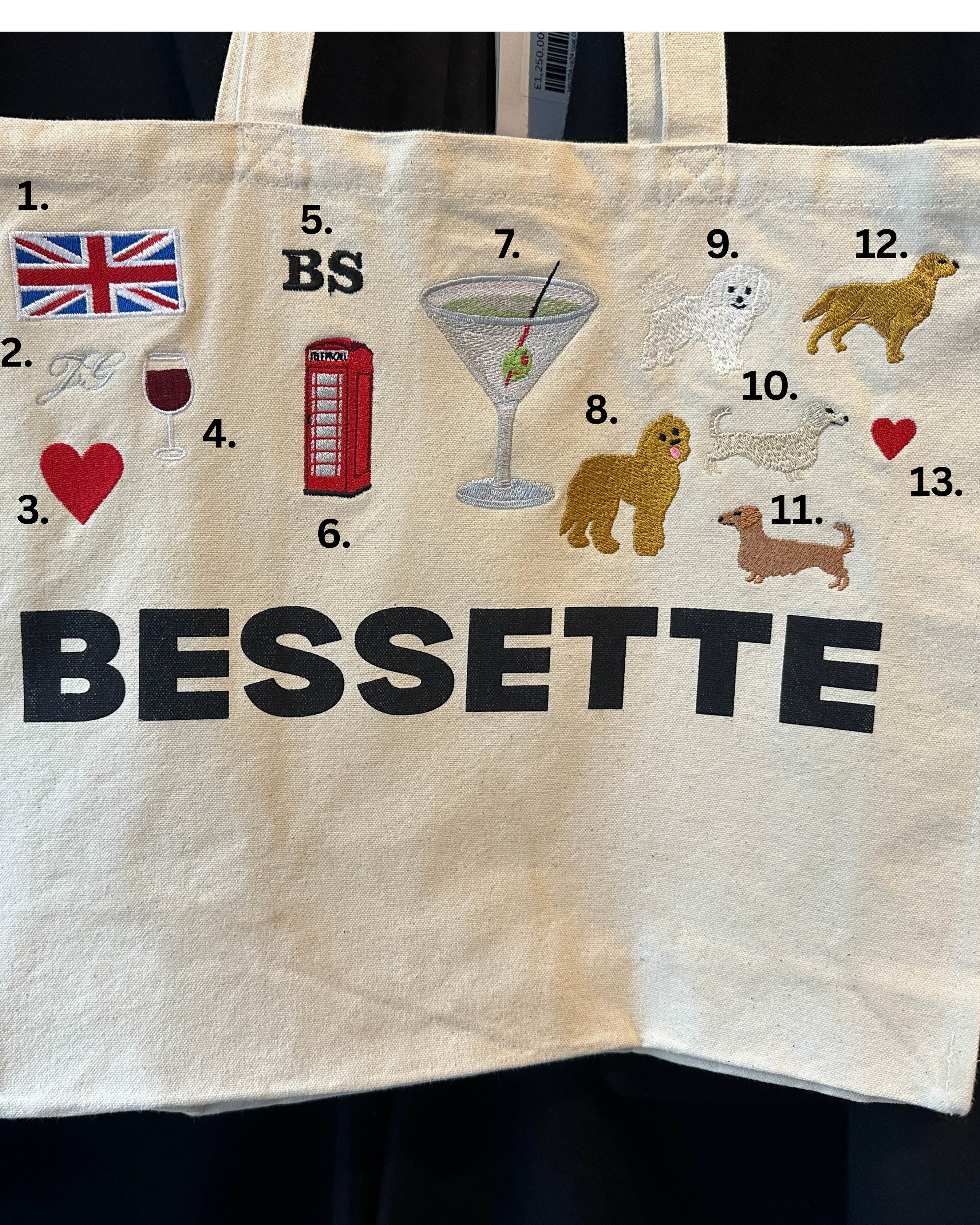 Bessette Large Zipper Tote Bag - Bessette