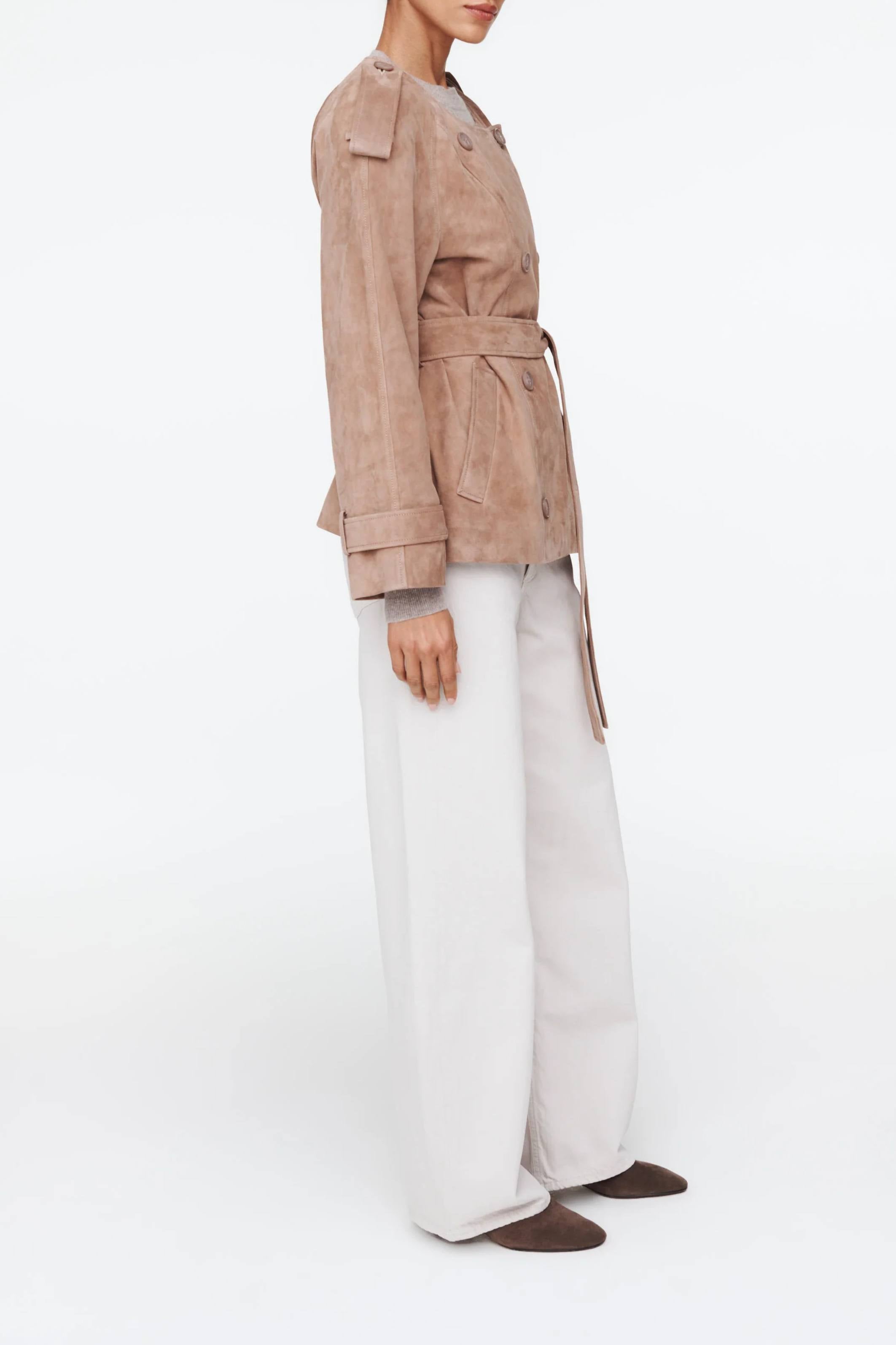 Klarissa Suede Jacket Praline