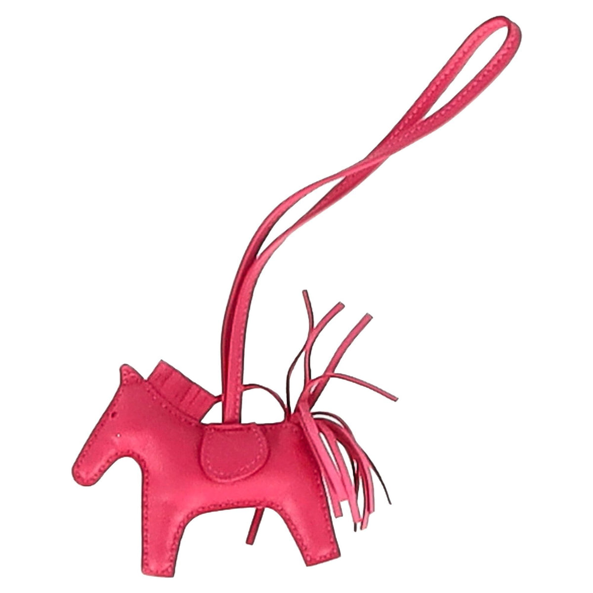 Hermès Rodeo PM Charm in Pink Leather