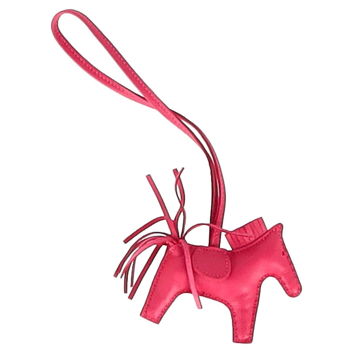 Hermès Rodeo PM Charm in Pink Leather