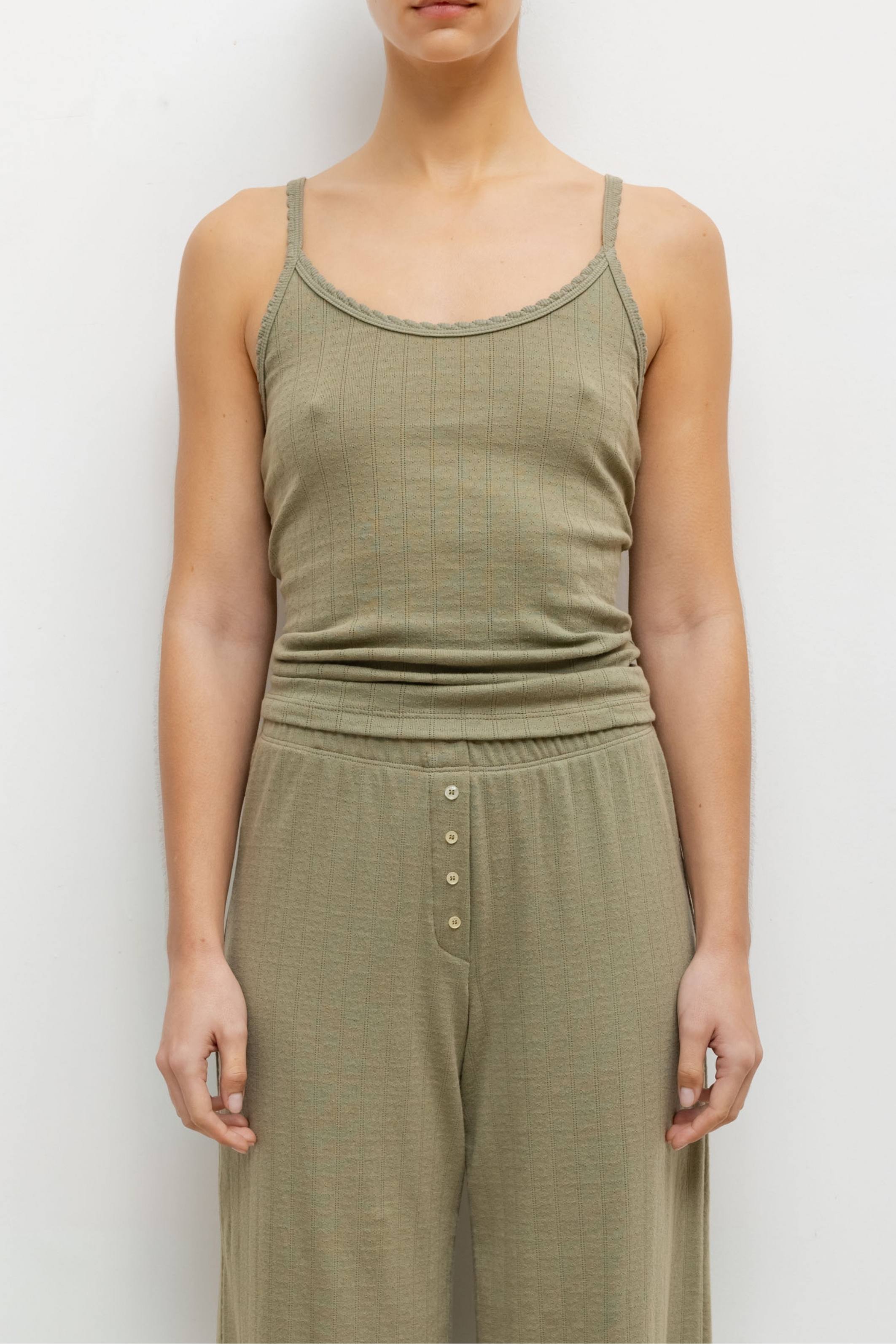 Pointelle classic tank top - Bessette