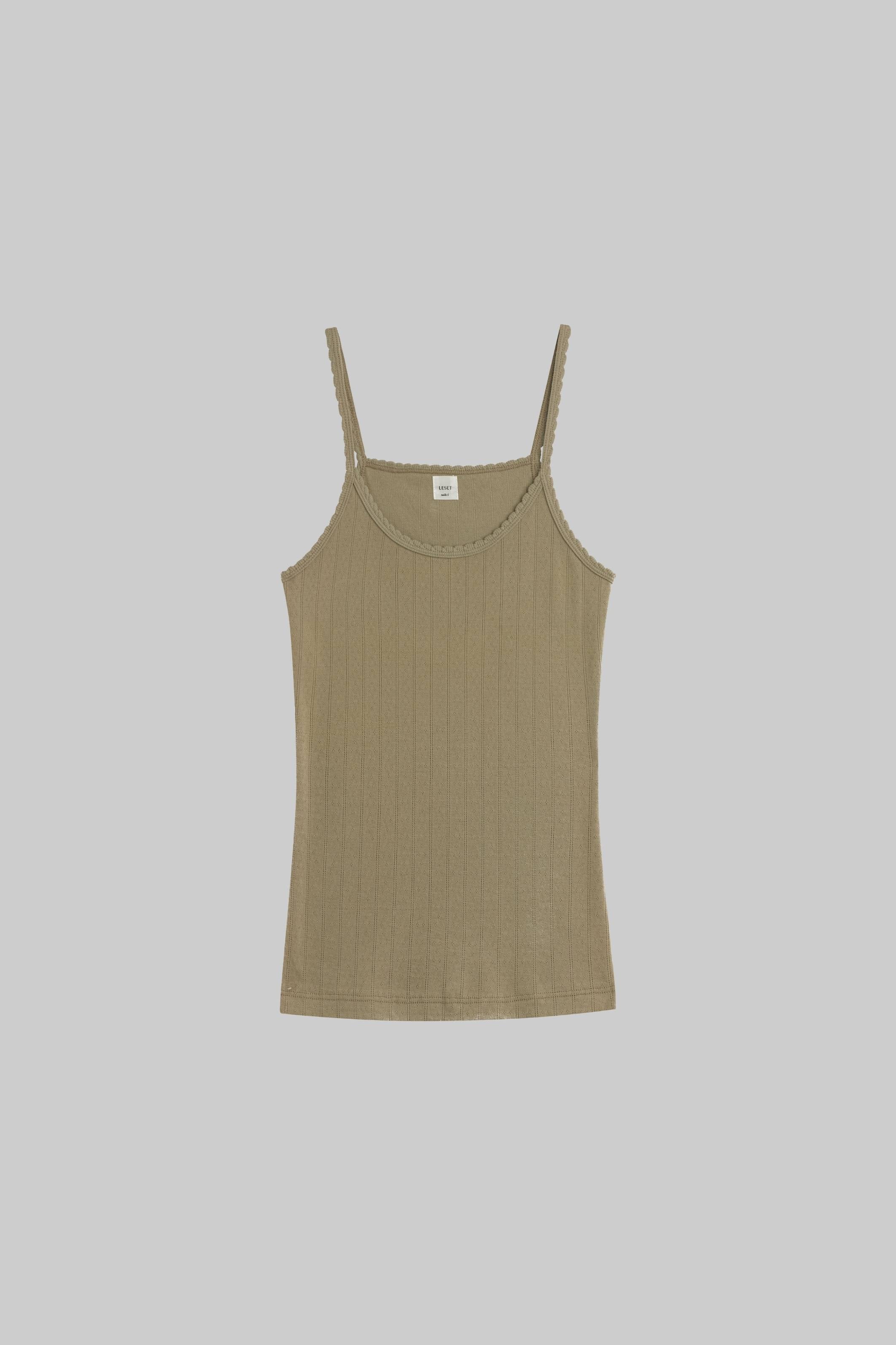 Pointelle classic tank top - Bessette
