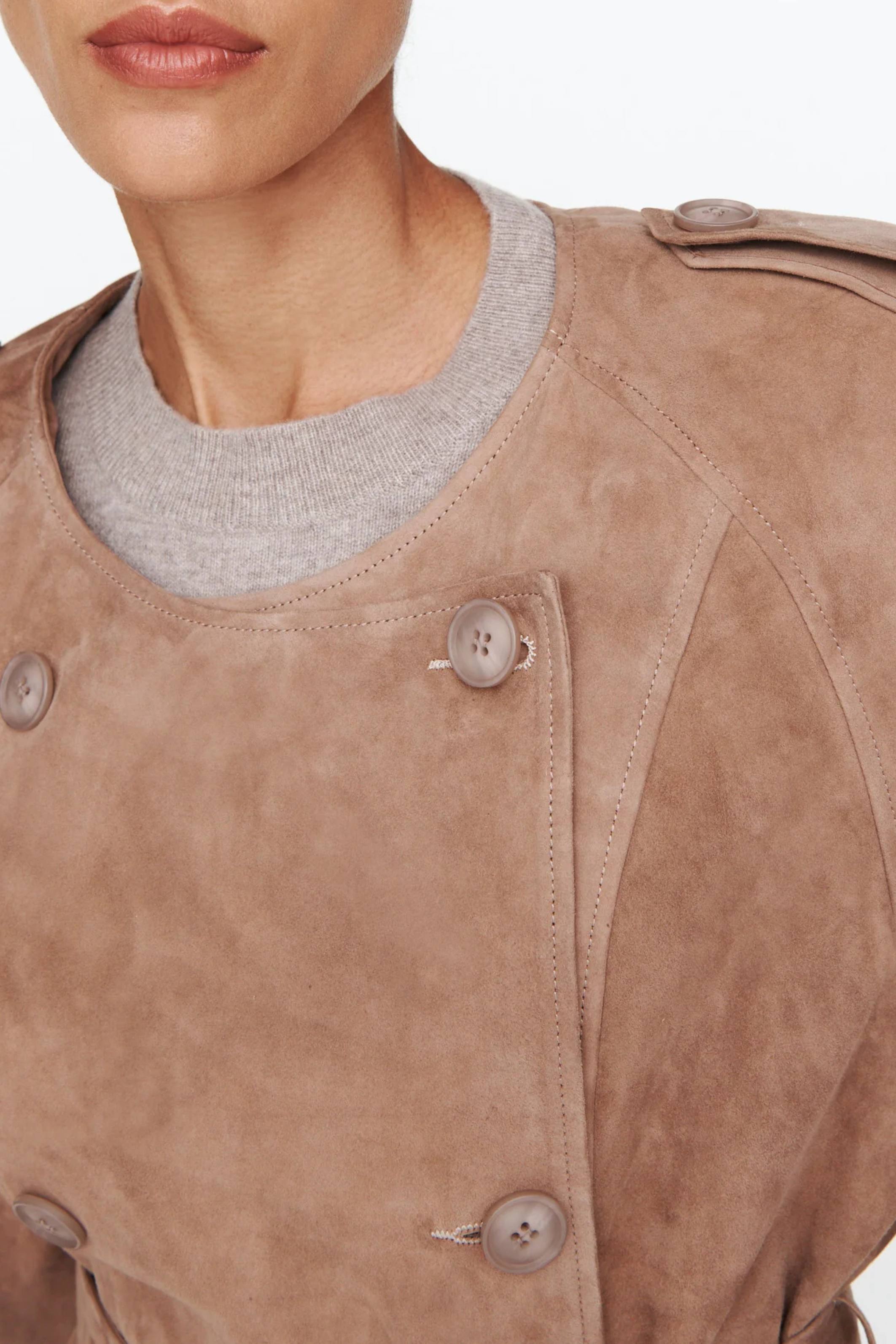 Klarissa Suede Jacket Praline