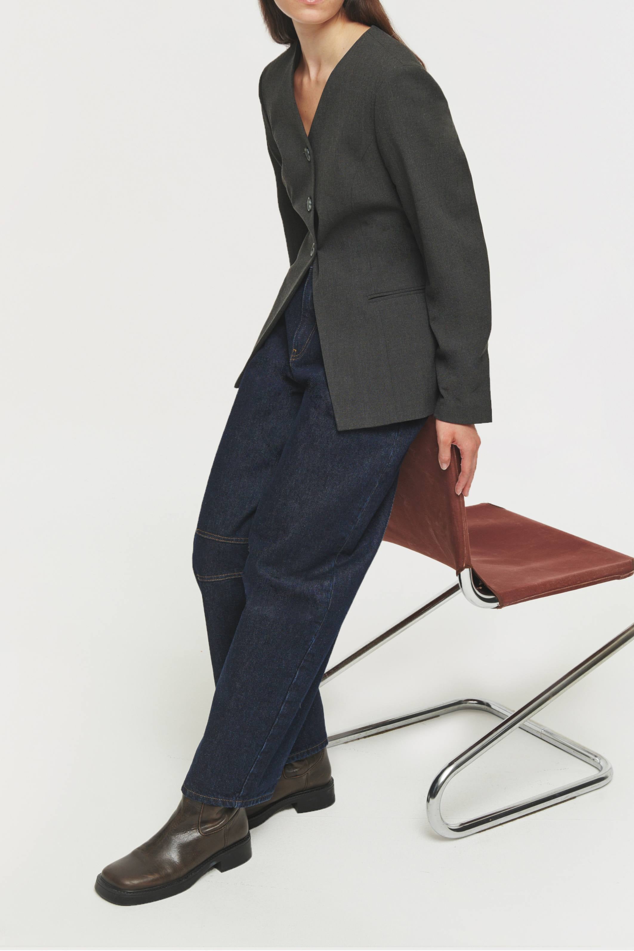 Daphne V Neck Waisted Blazer - Bessette