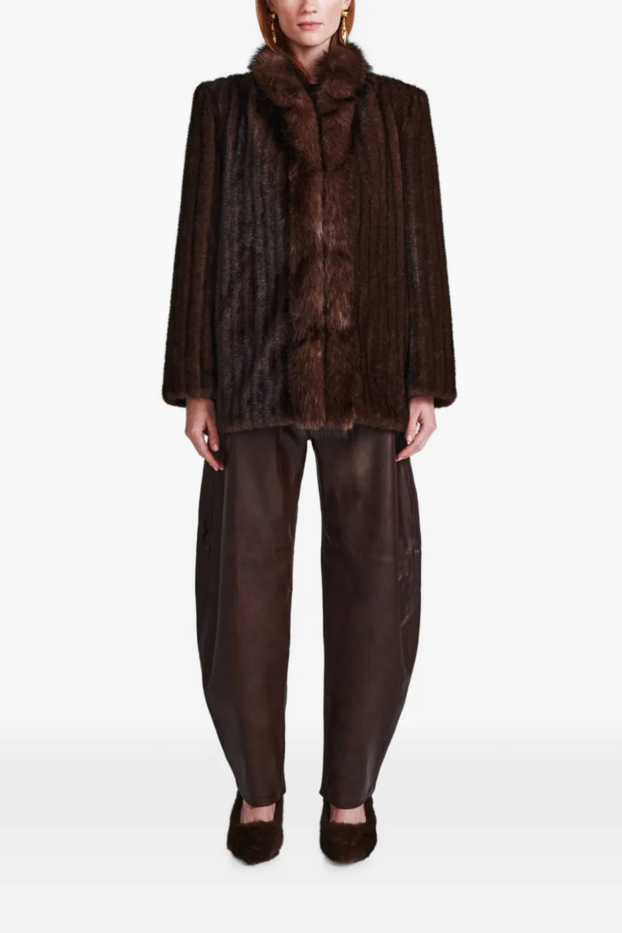 Sienna Fur Jacket dark brown