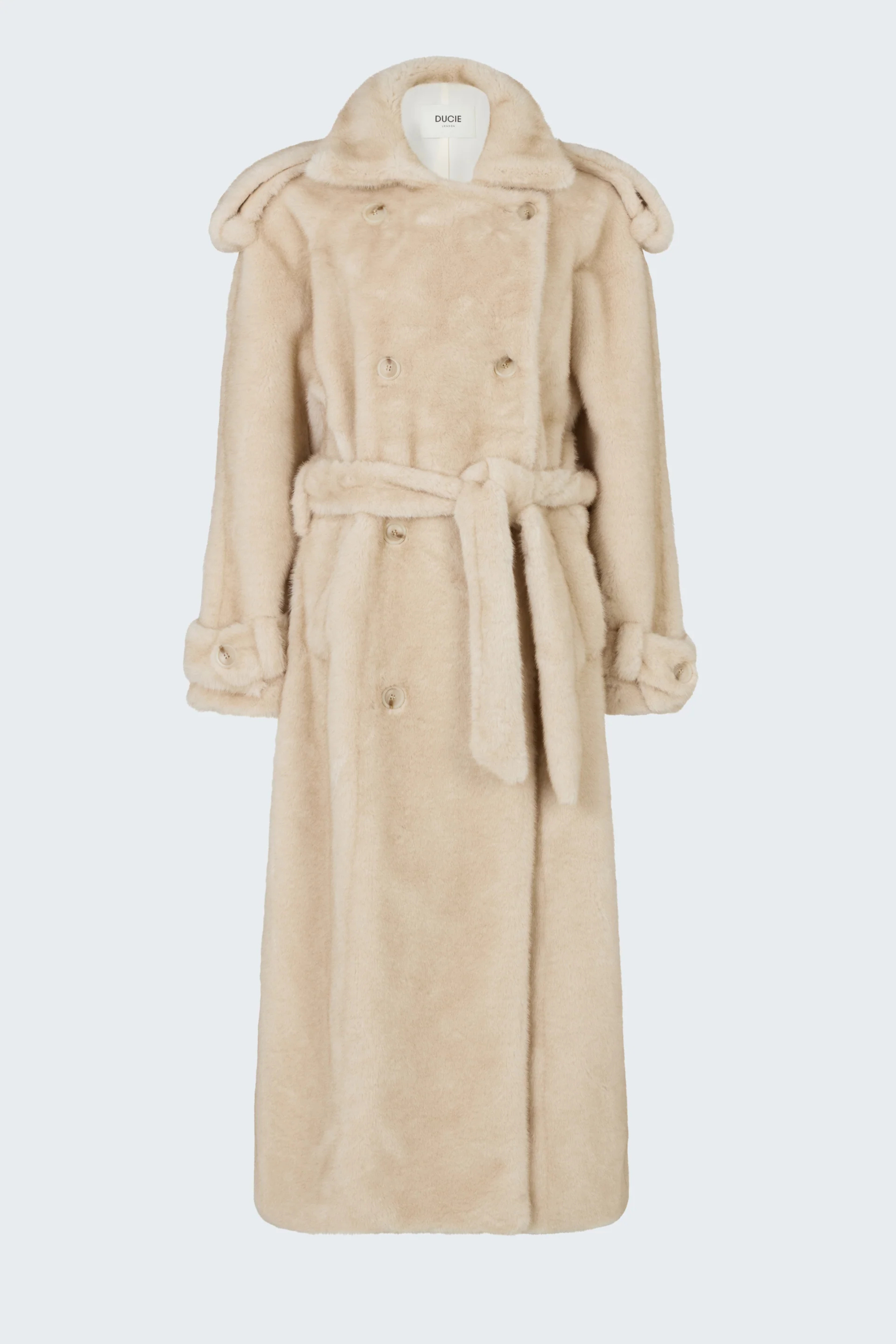 Thalia Fur Coat Cream