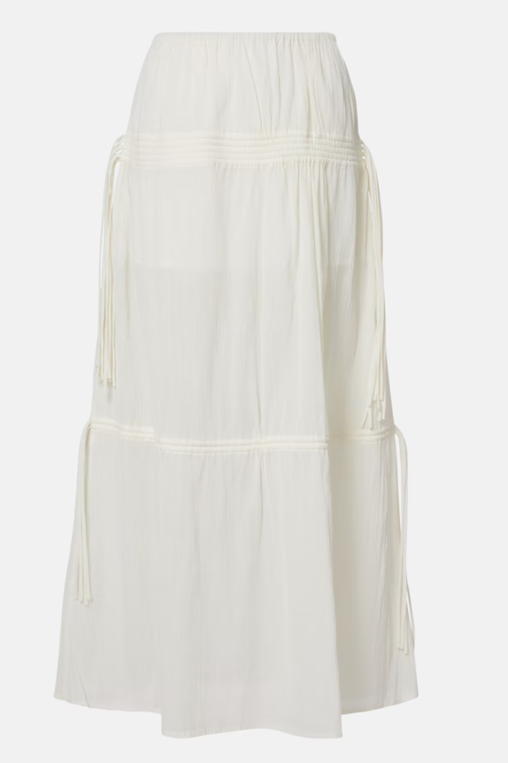 Drawstring Skirt White